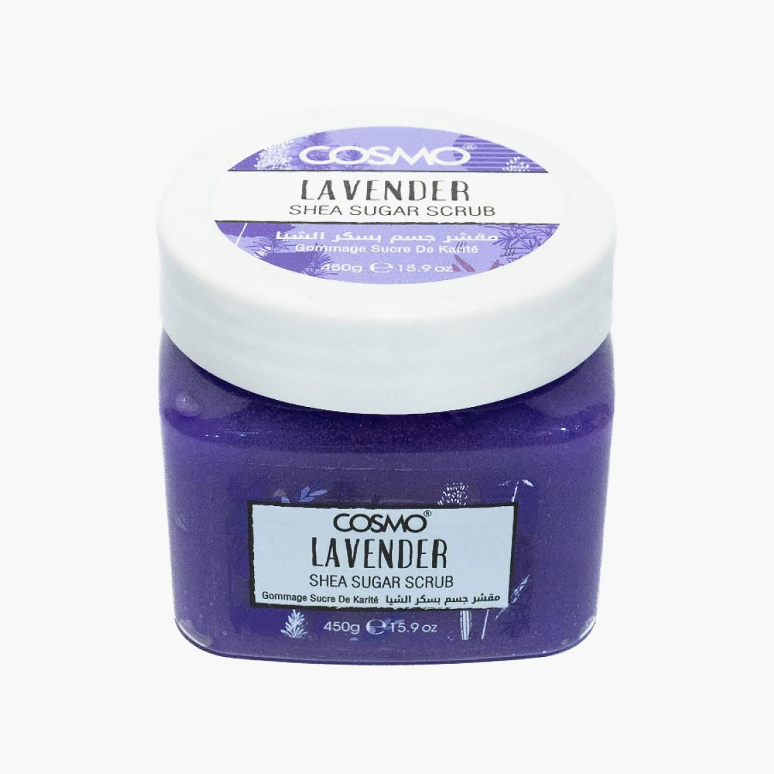 Cosmo Sugar Scrub Shea Butter & Lavender 450 Ml-beautyandpersonalcare-bathandbody-bathandshower-scrubs-image-1