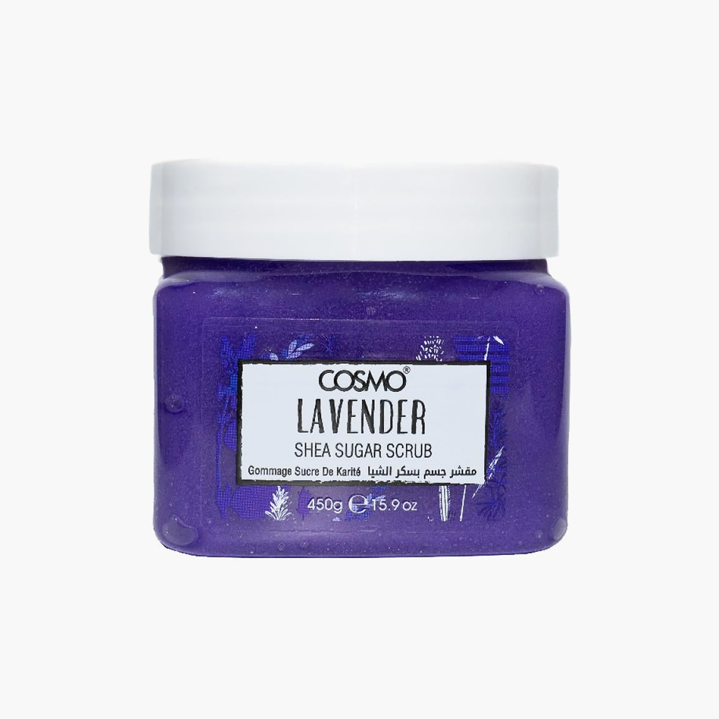 Cosmo Sugar Scrub Shea Butter & Lavender 450 Ml-beautyandpersonalcare-bathandbody-bathandshower-scrubs-image-2