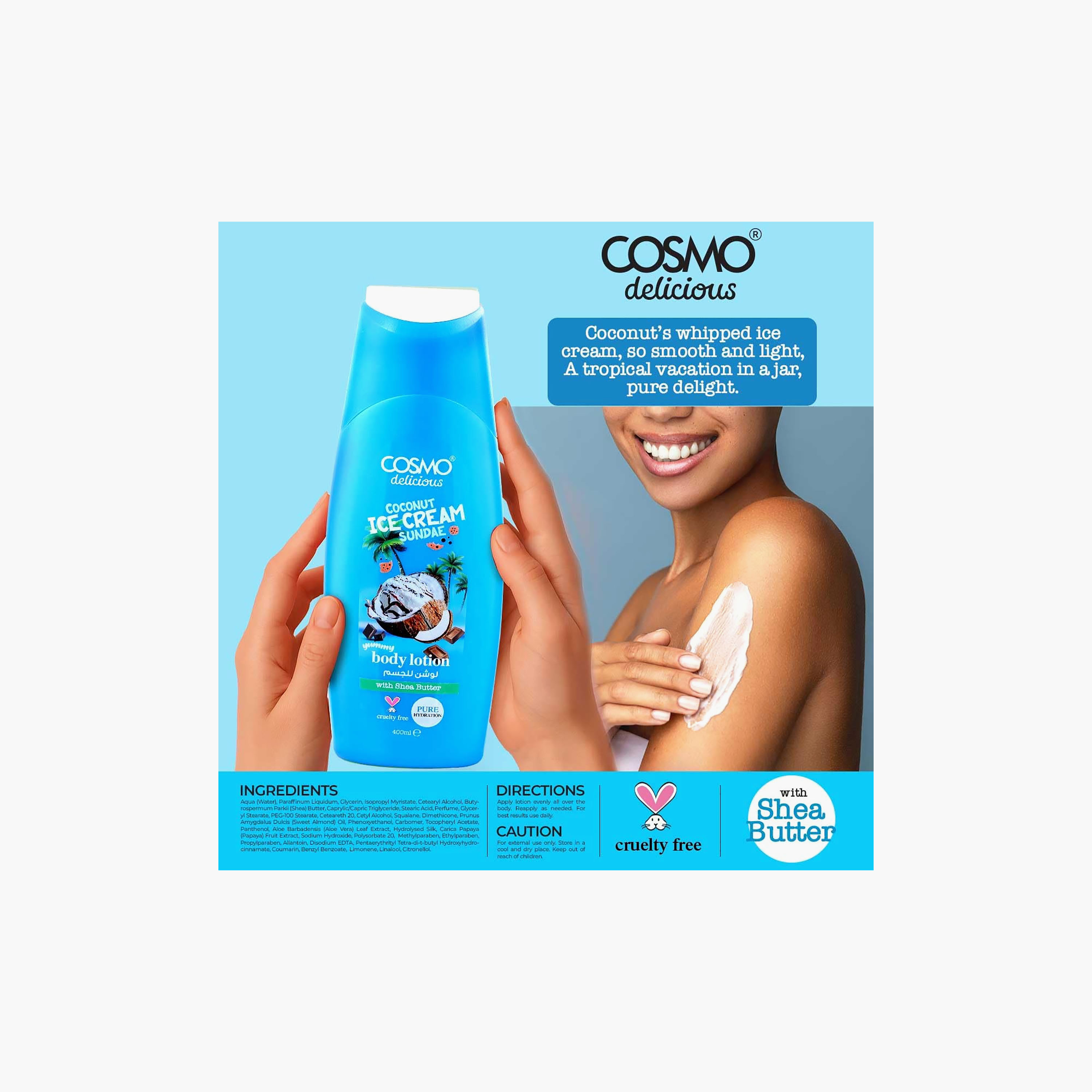 Cosmo Delicious Lotion for Body 400 ml-beautyandpersonalcare-skin-moisturisers-bodyandhandlotions-image-2