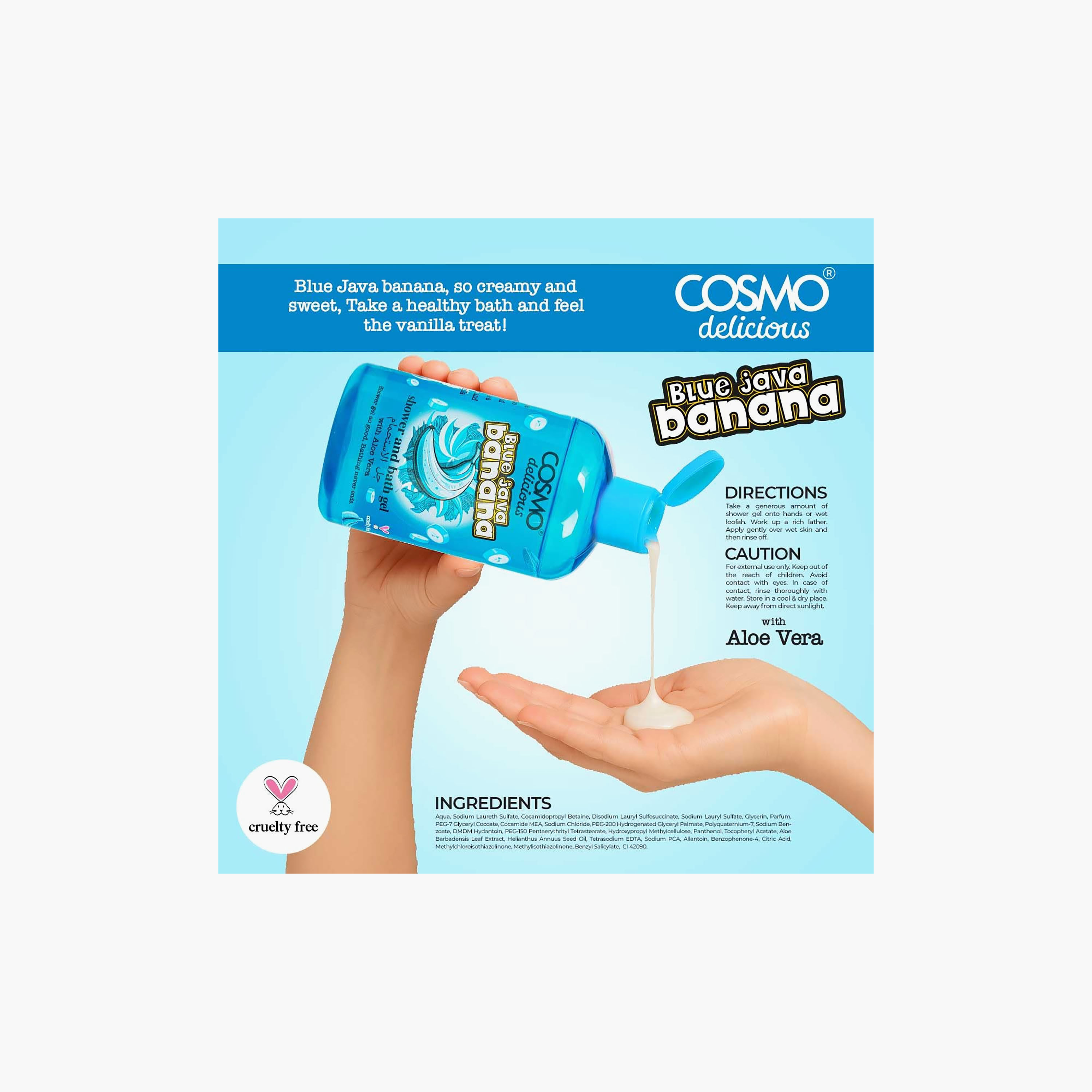 جل الاستحمام (شاور جل) "ديليشس" المنعش من كوزمو - 500 مل-beautyandpersonalcare-bathandbody-bathandshower-bodywash-image-2