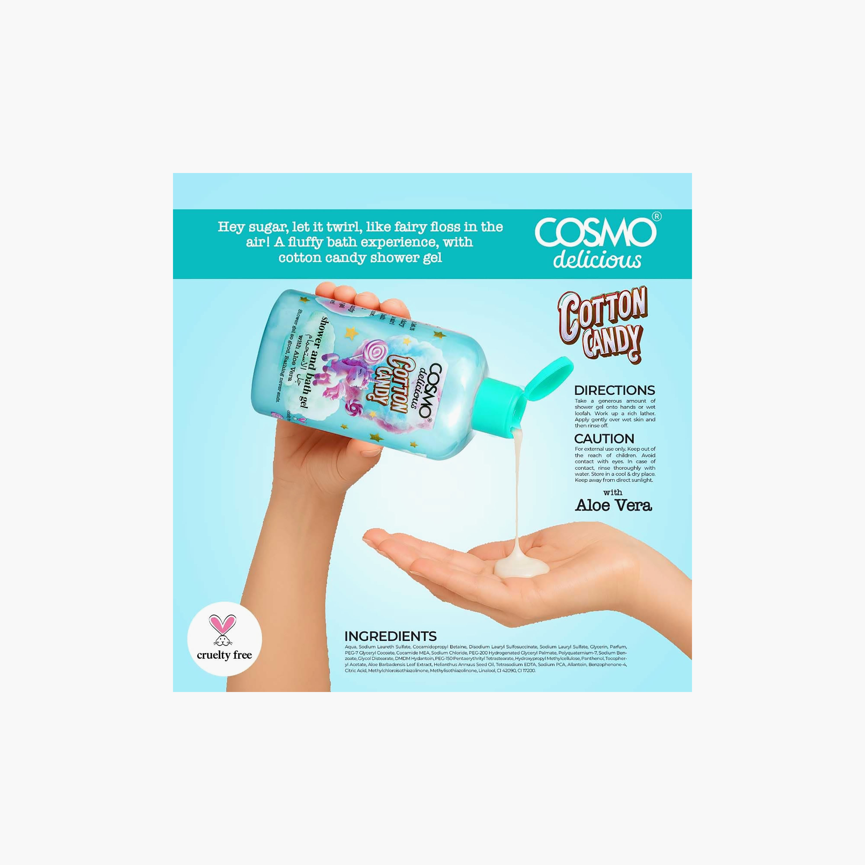 جل الاستحمام (شاور جل) "ديليشس" المنعش من كوزمو - 500 مل-beautyandpersonalcare-bathandbody-bathandshower-bodywash-image-3