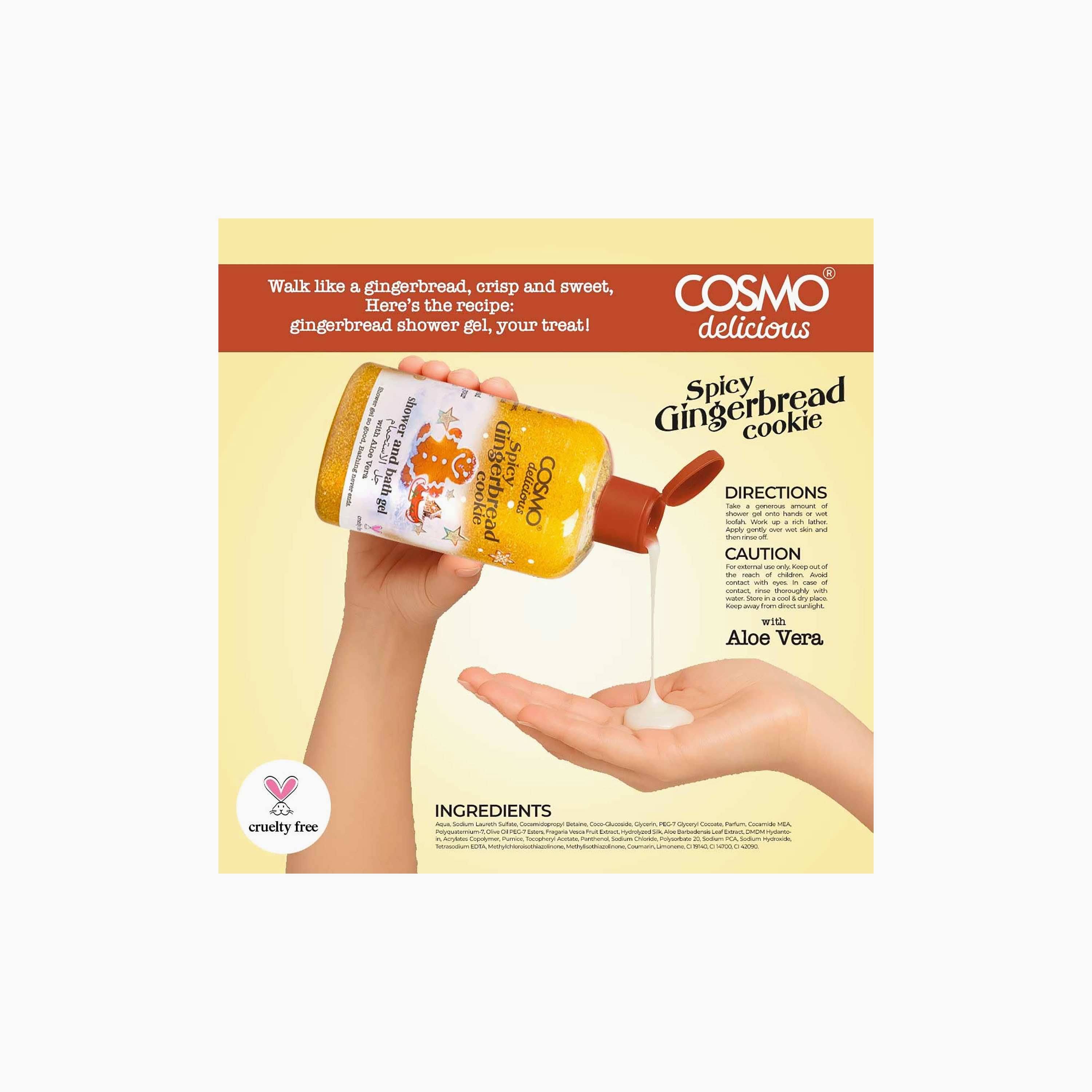 Cosmo Delicious Bath Gel 500 ml-beautyandpersonalcare-bathandbody-bathandshower-bodywash-image-2