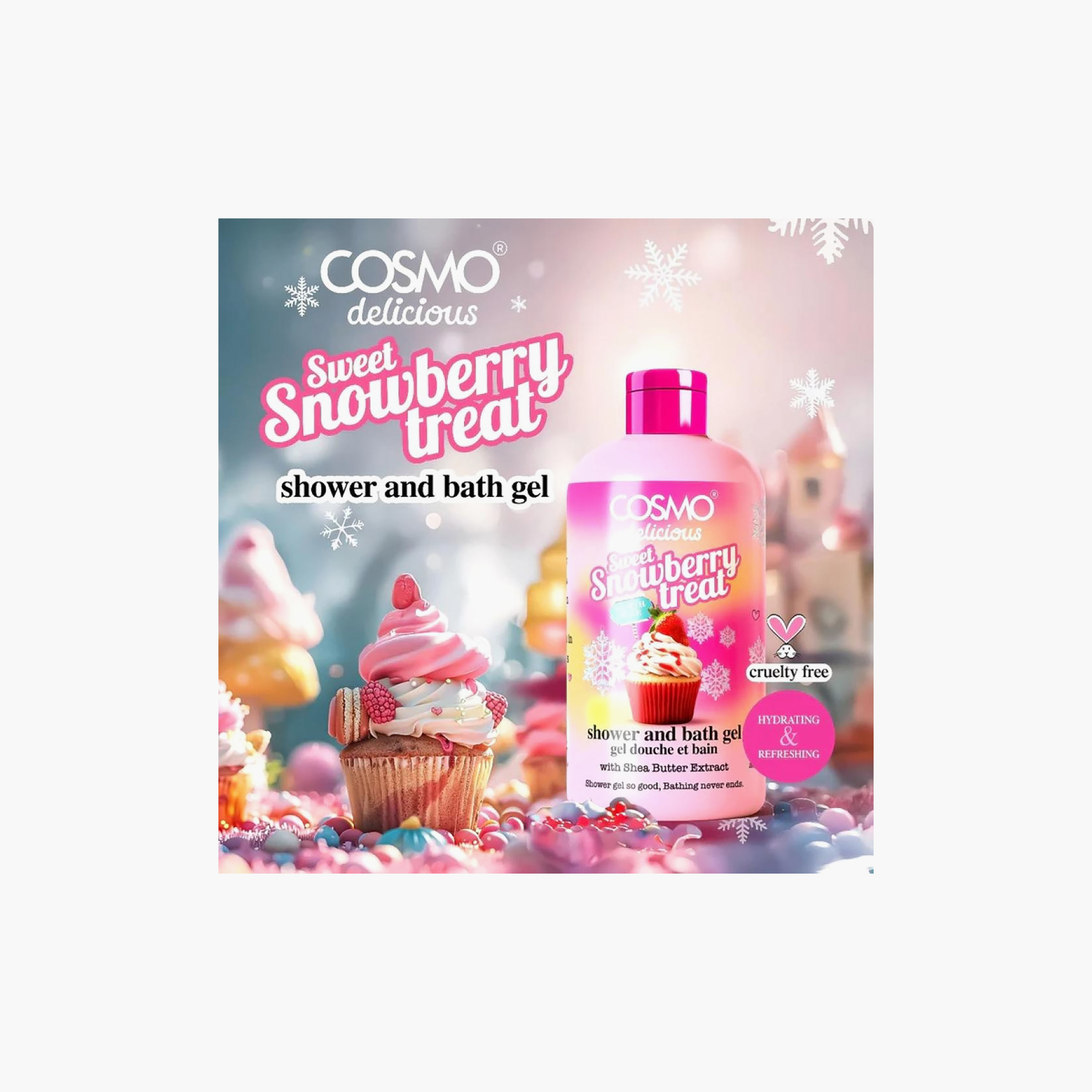 Cosmo Delicious Shower Gel Nourishing with Shea Butter 500 ml-beautyandpersonalcare-bathandbody-bathandshower-bodywash-image-4