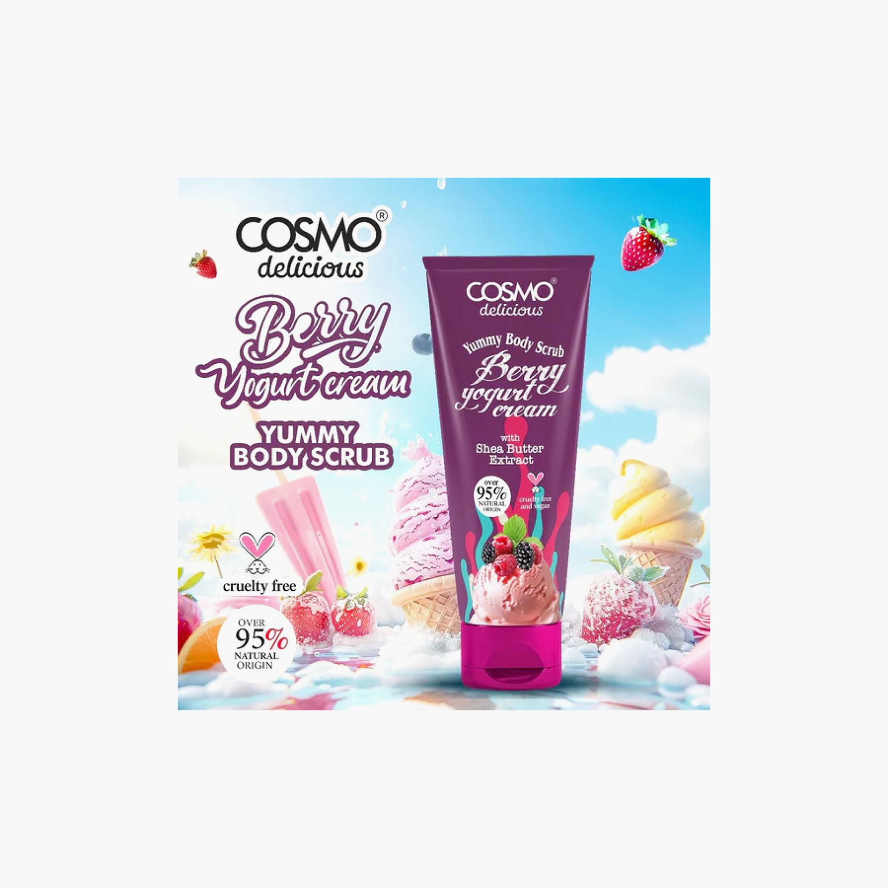مقشر الوجه والجسم بزبدة الشيا من كوزمو - 275 مل-beautyandpersonalcare-skin-cleansers-scrubsandexfoliators-image-4