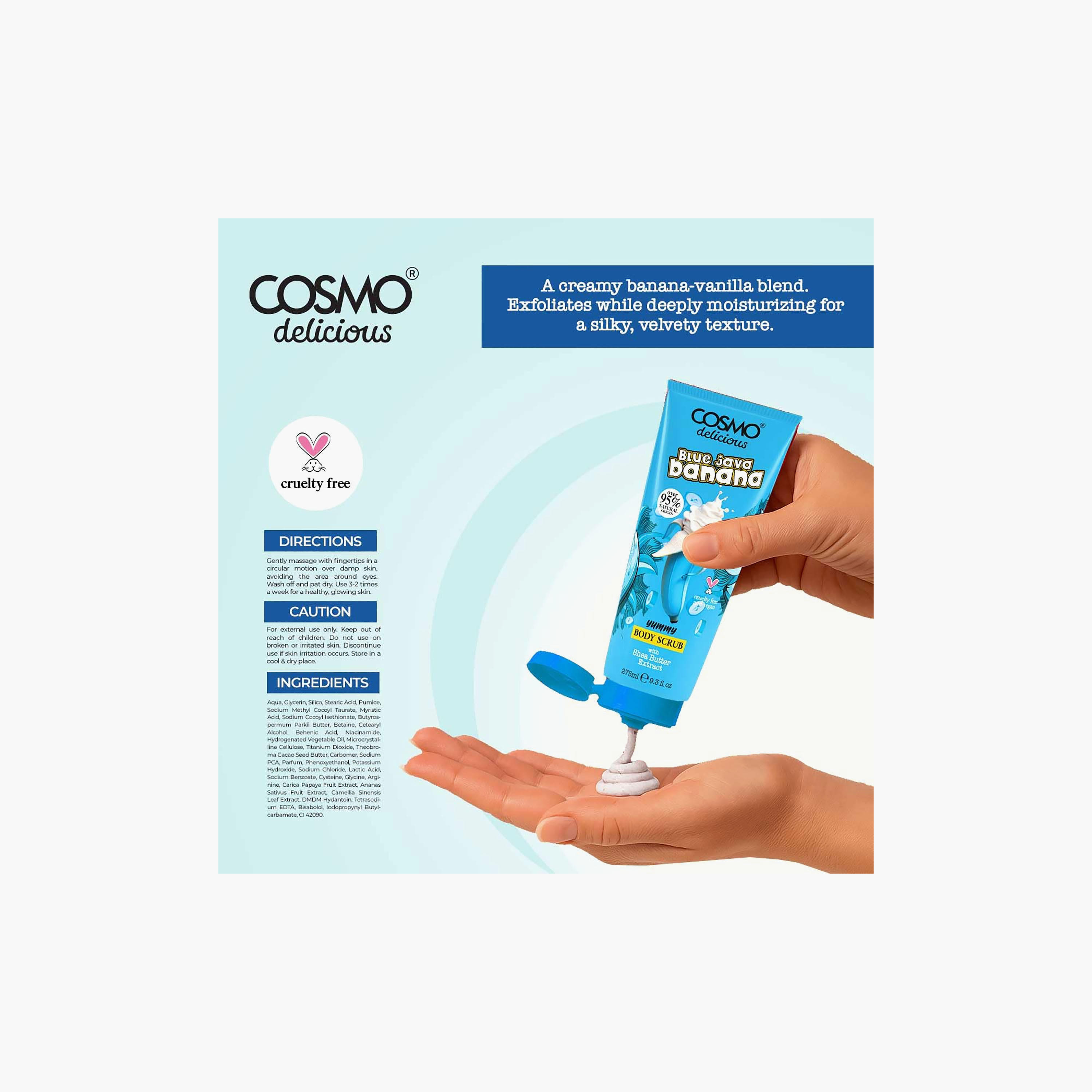 مقشر الوجه والجسم بزبدة الشيا من كوزمو - 275 مل-beautyandpersonalcare-skin-cleansers-scrubsandexfoliators-image-2