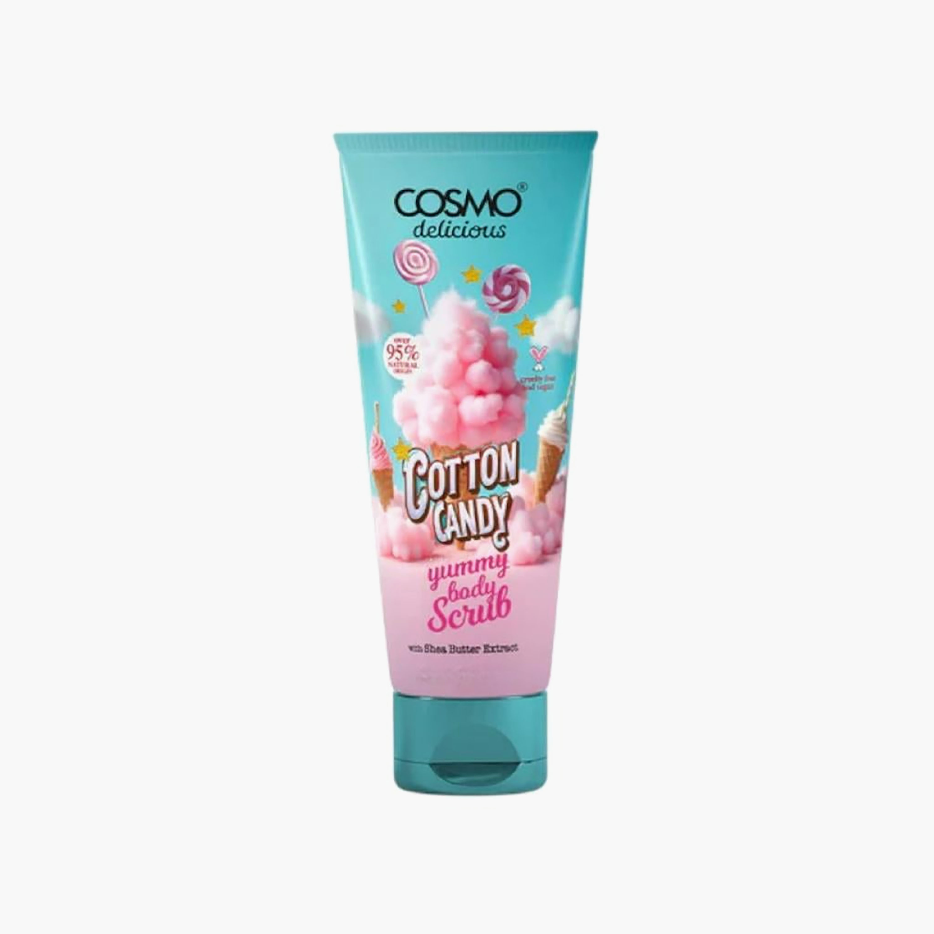 مقشر الوجه والجسم بزبدة الشيا من كوزمو - 275 مل-beautyandpersonalcare-skin-cleansers-scrubsandexfoliators-image-1