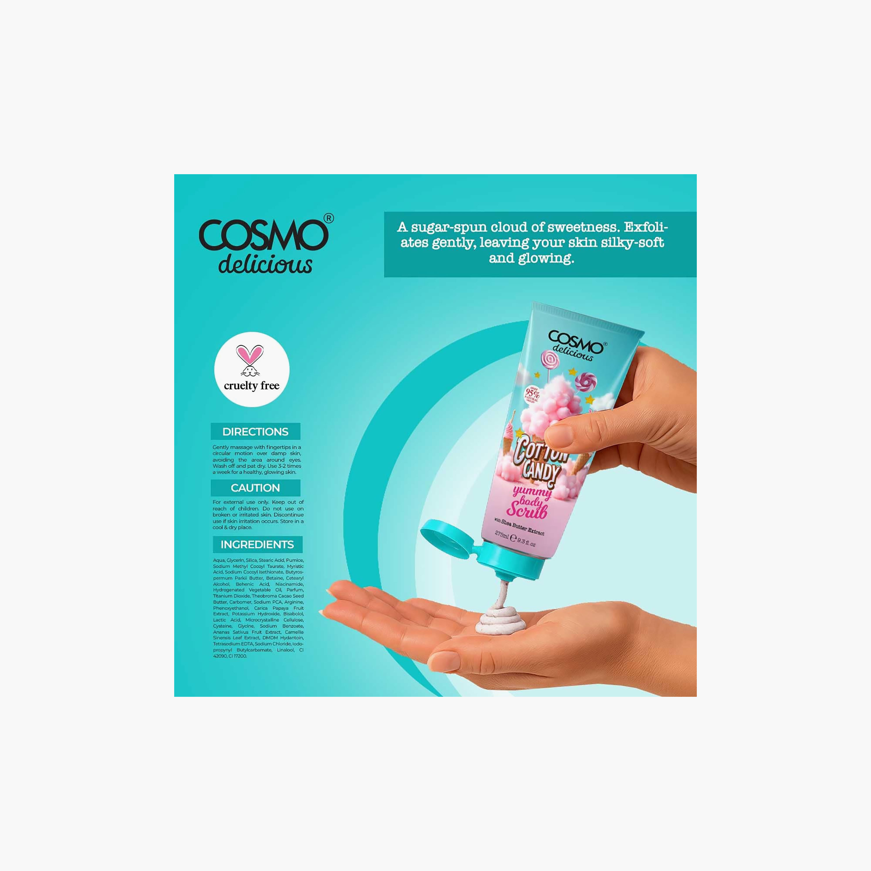 مقشر الوجه والجسم بزبدة الشيا من كوزمو - 275 مل-beautyandpersonalcare-skin-cleansers-scrubsandexfoliators-image-3
