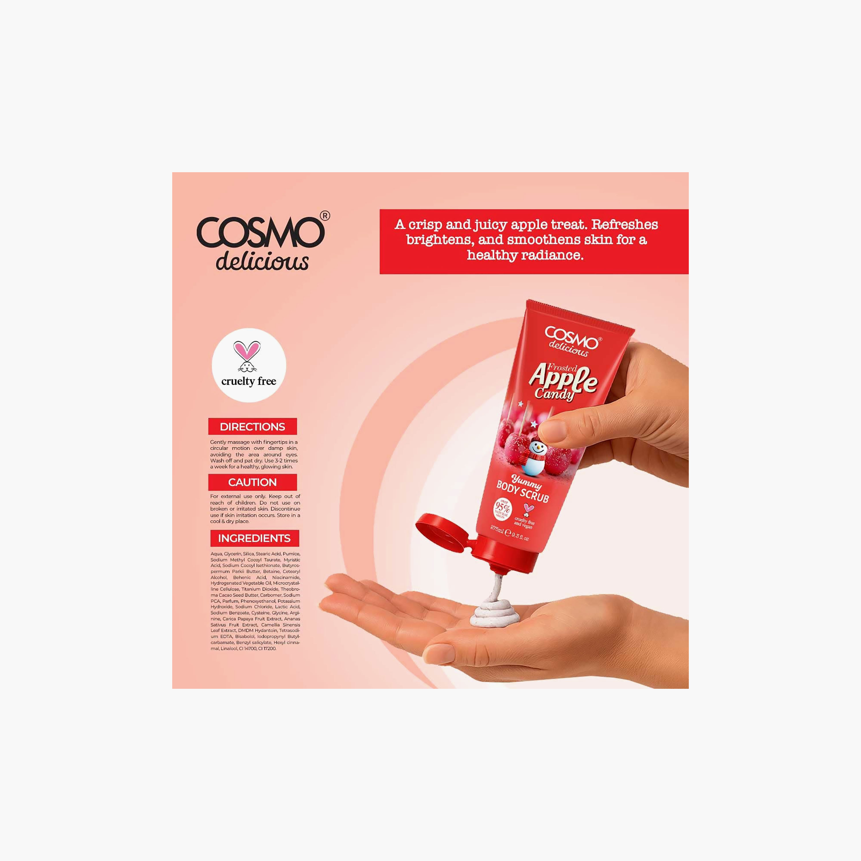 Cosmo Face & Body Scrub Exfoliating with Shea Butter 275 ml-beautyandpersonalcare-skin-cleansers-scrubsandexfoliators-image-2
