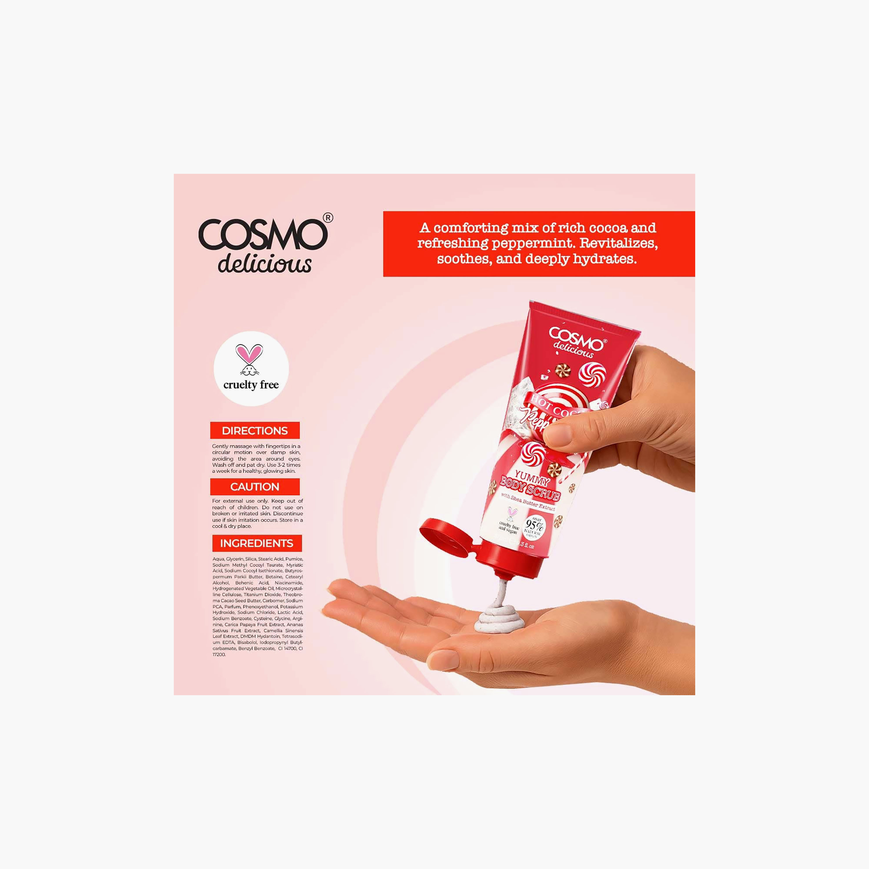 Cosmo Face & Body Scrub Exfoliating with Shea Butter 275 ml-beautyandpersonalcare-skin-cleansers-scrubsandexfoliators-image-2
