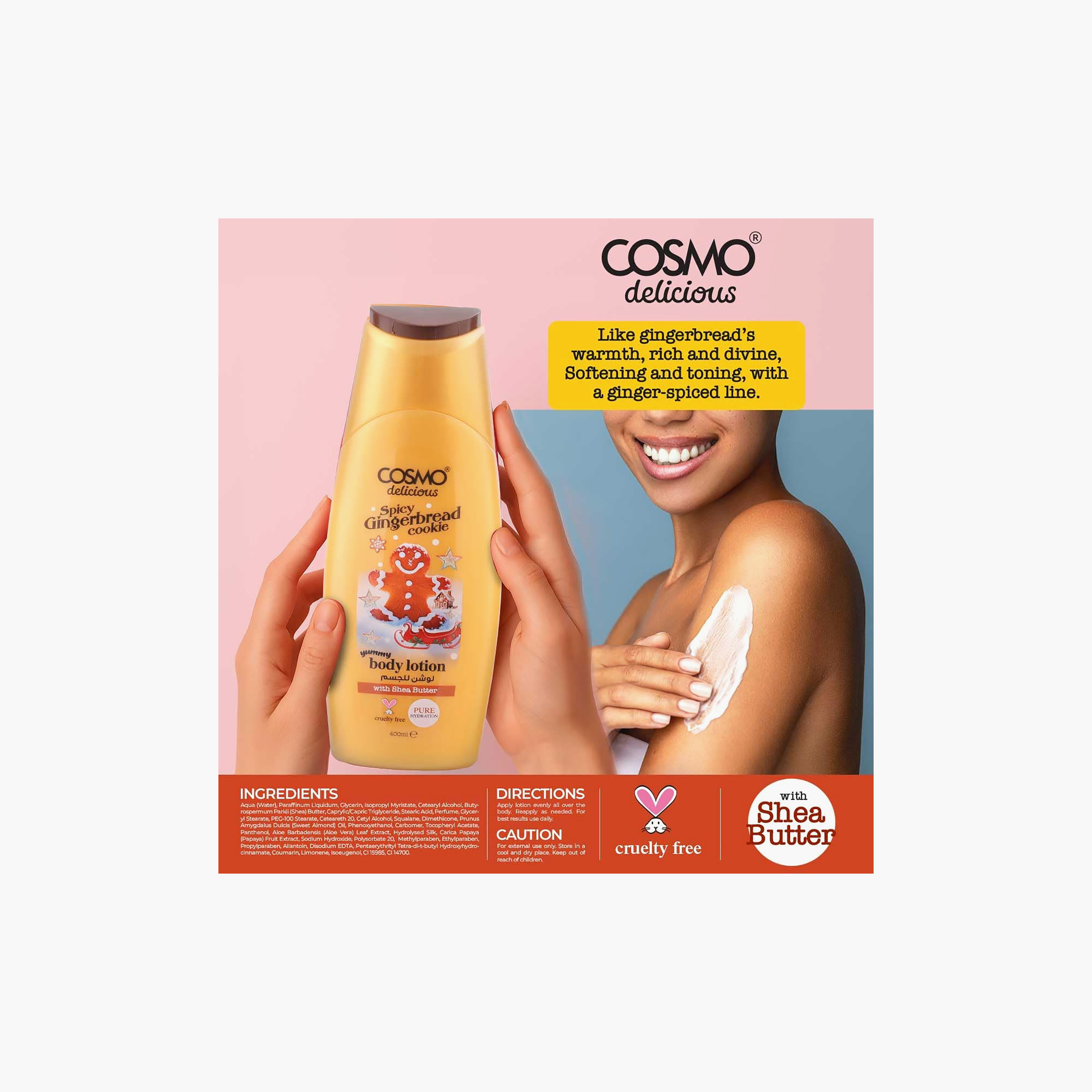 لوشن الجسم المعطر "ديليشس" من كوزمو - 400 مل-beautyandpersonalcare-bathandbody-bodycare-bodylotions-image-2