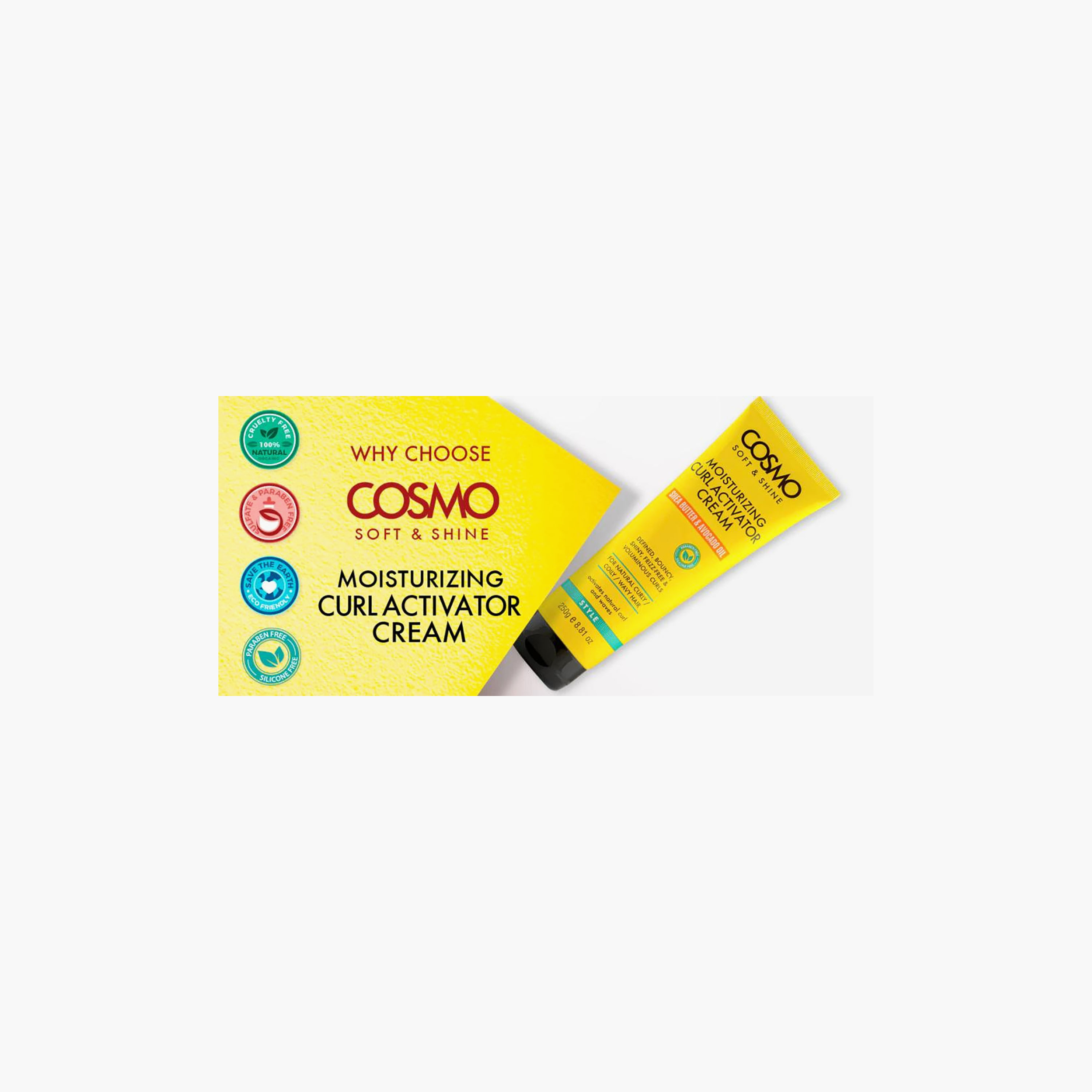 كريم مصفف ومنشط لتموجات الشعر الجاف والمتطاير (كيرل أكتيفيتور) من كوزمو - 250 مل-beautyandpersonalcare-hair-haircare-hairmasksandcreams-image-2