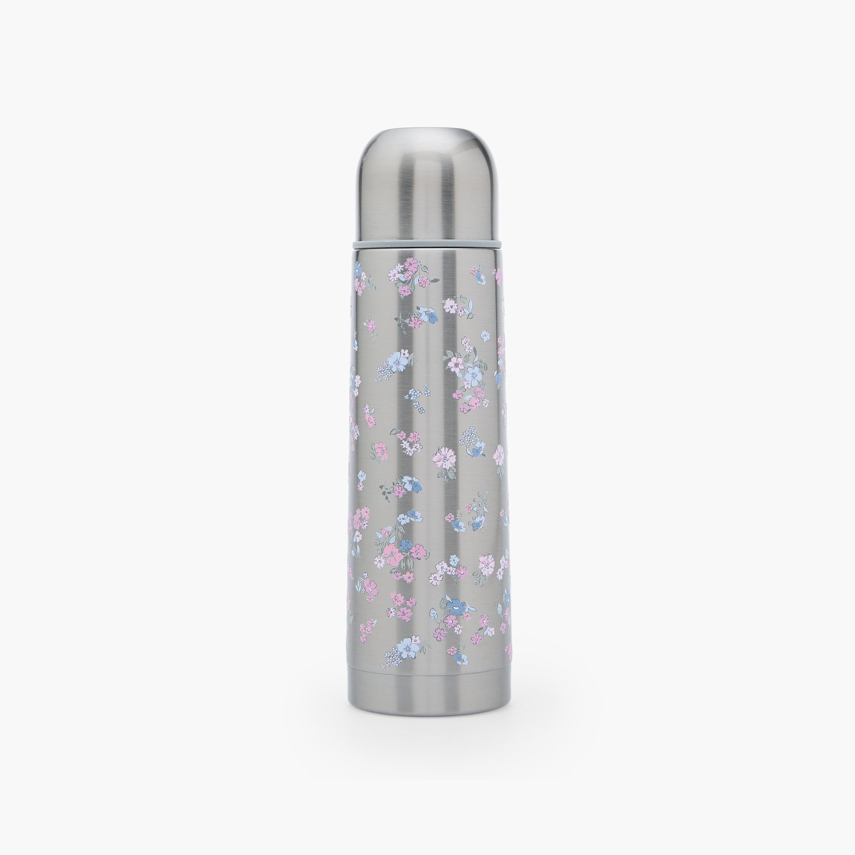 Juniors Floral Print Stainless Steel Thermos Flask with Wide Mouth and Vacuum Insulation - 500 ml-baby-feeding-mealtimeessentials-image-1