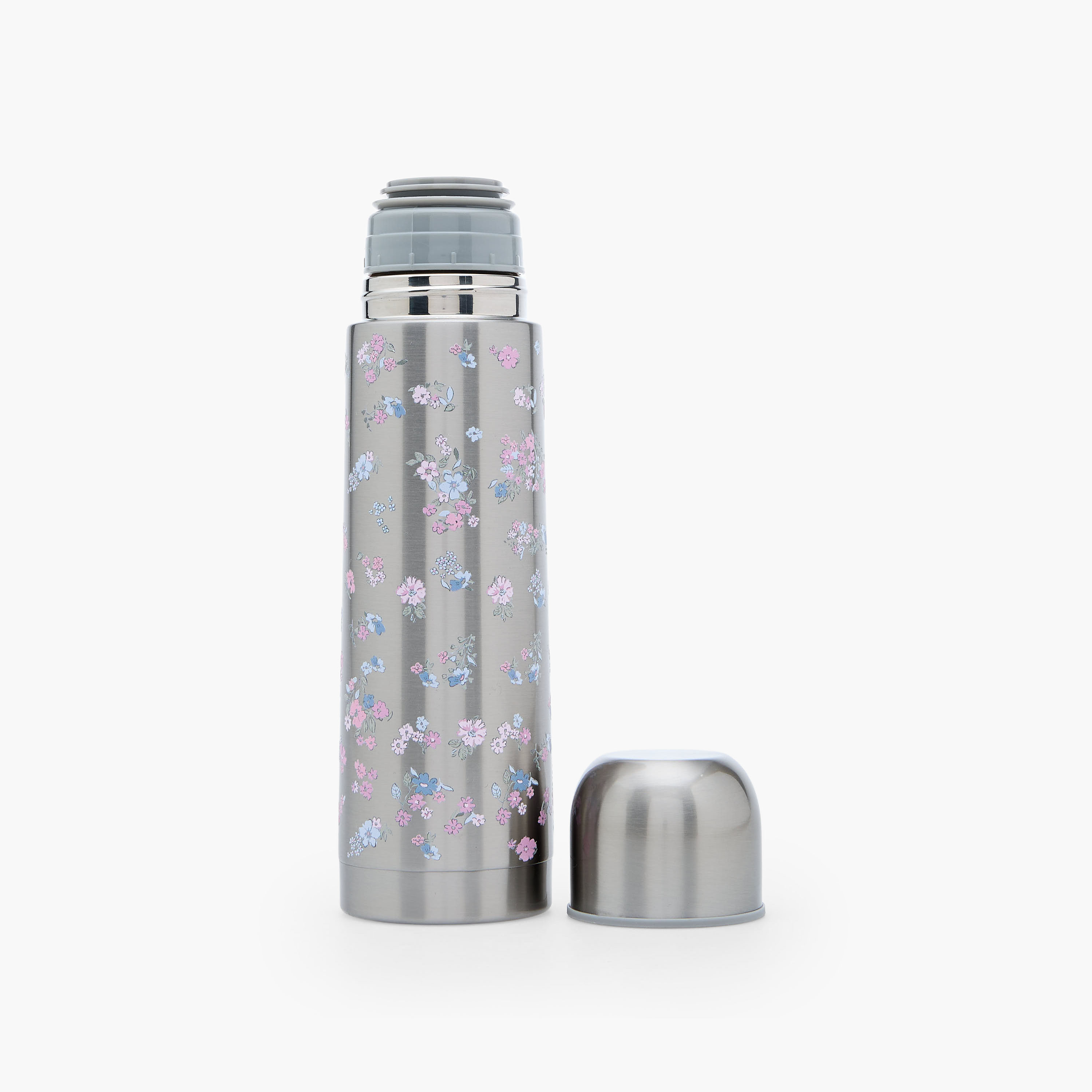 Juniors Floral Print Stainless Steel Thermos Flask with Wide Mouth and Vacuum Insulation - 500 ml-baby-feeding-mealtimeessentials-image-3
