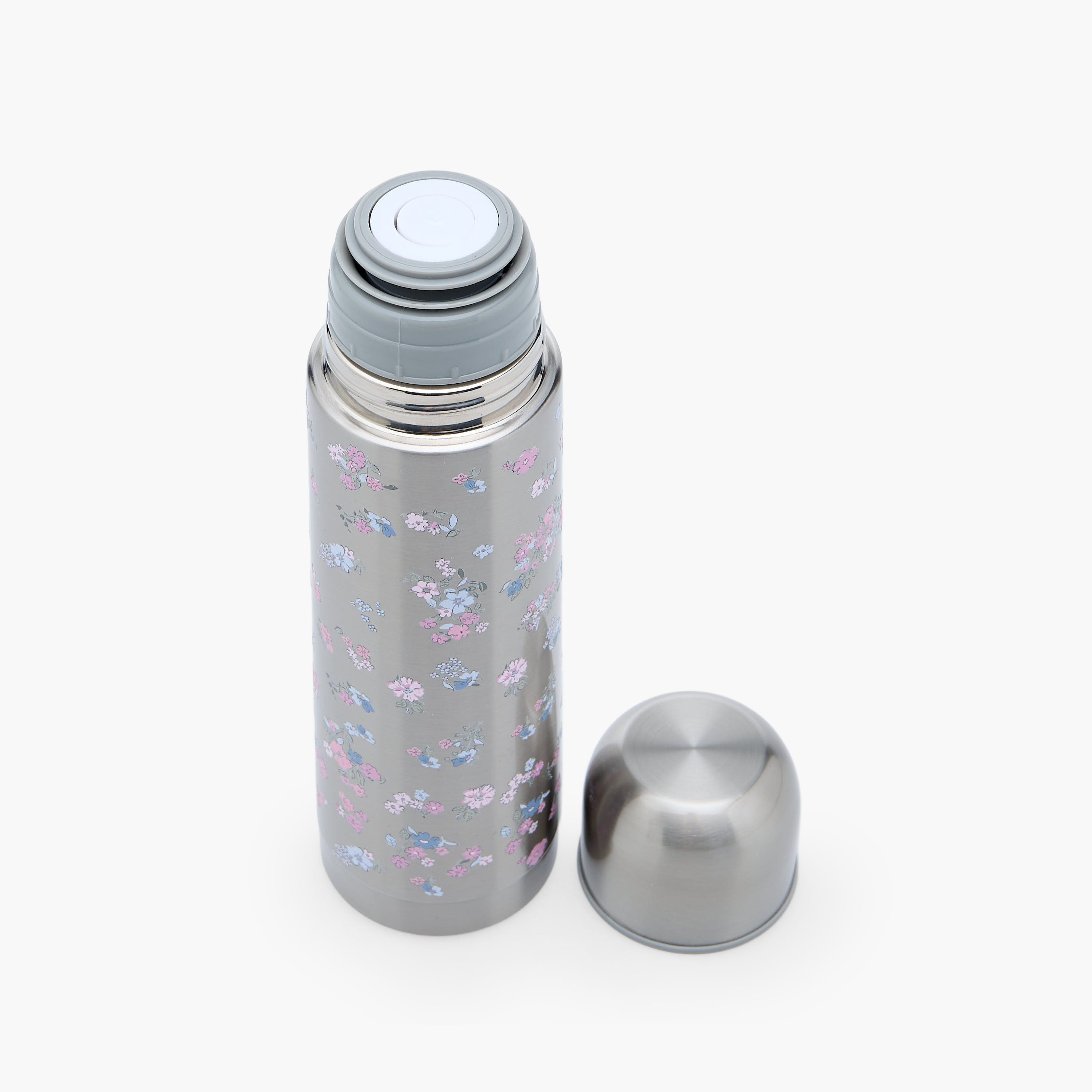 Juniors Floral Print Stainless Steel Thermos Flask with Wide Mouth and Vacuum Insulation - 500 ml-baby-feeding-mealtimeessentials-image-4