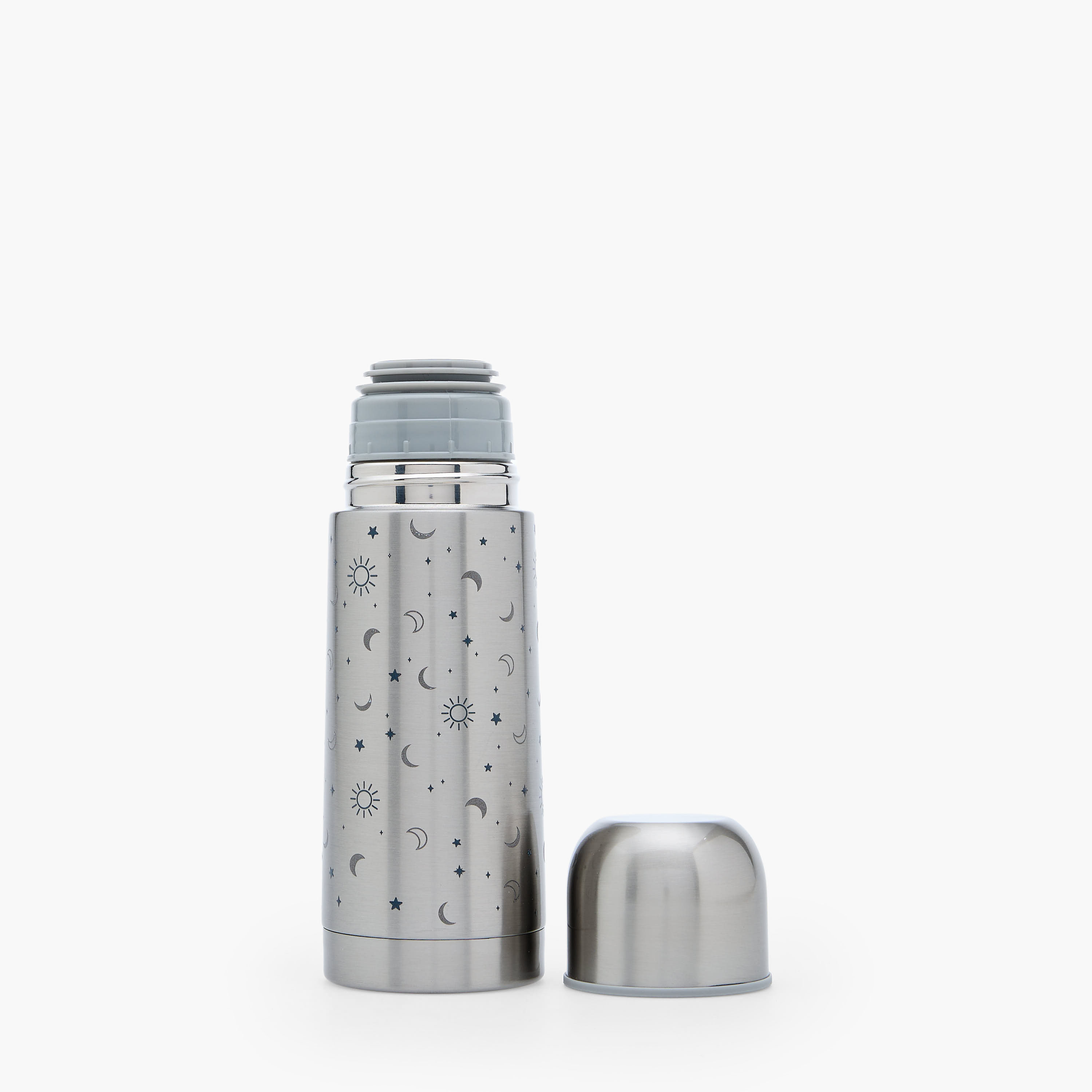 Juniors Celestial Print Stainless Steel Thermos Flask with Wide Mouth and Vacuum Insulation - 350 ml-baby-feeding-mealtimeessentials-image-2