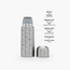 Juniors Bunny Print Stainless Steel Water Bottle with Wide Mouth and Vacuum Insulation - 350 ml-baby-feeding-accessories-image-4