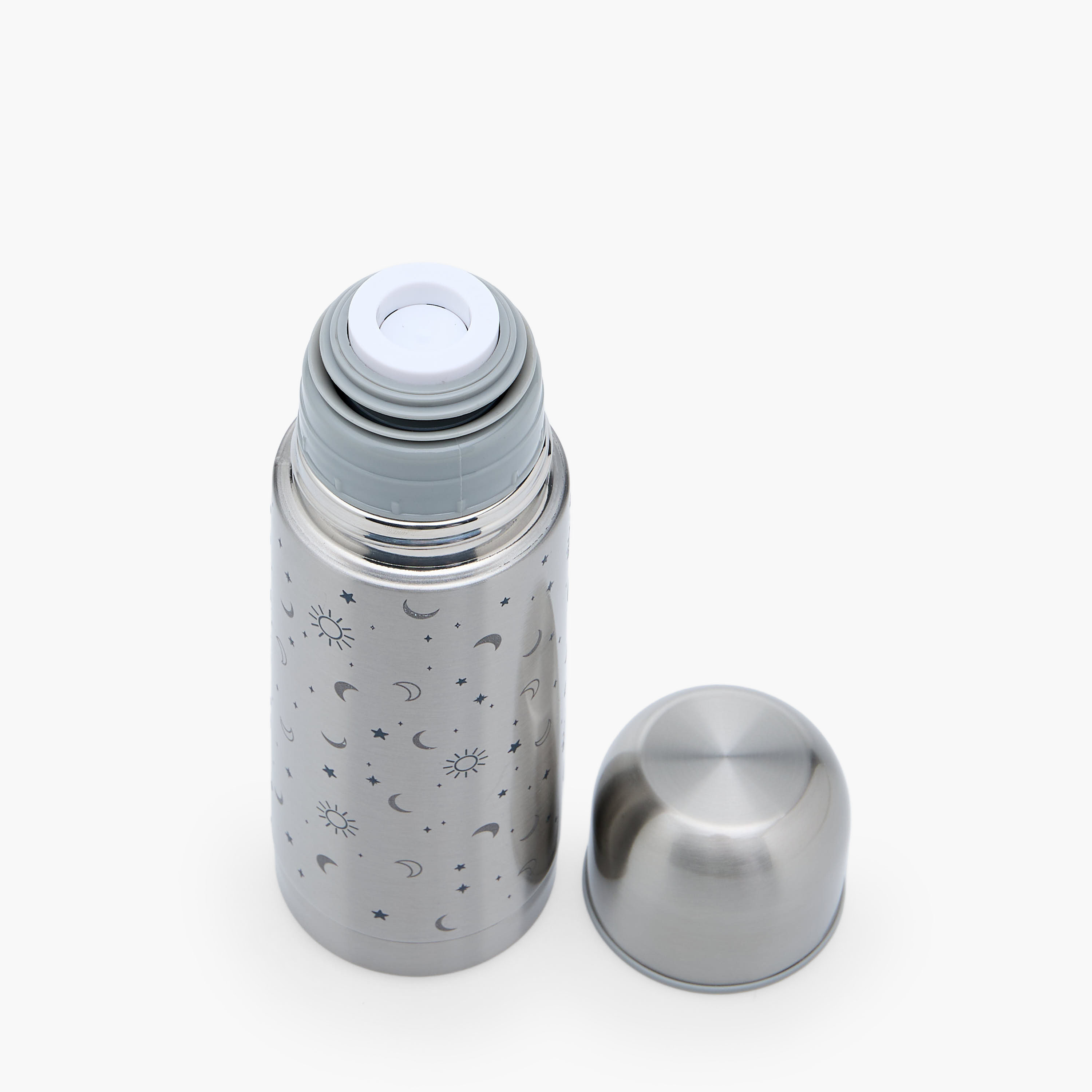 Juniors Celestial Print Stainless Steel Thermos Flask with Wide Mouth and Vacuum Insulation - 350 ml-baby-feeding-mealtimeessentials-image-4