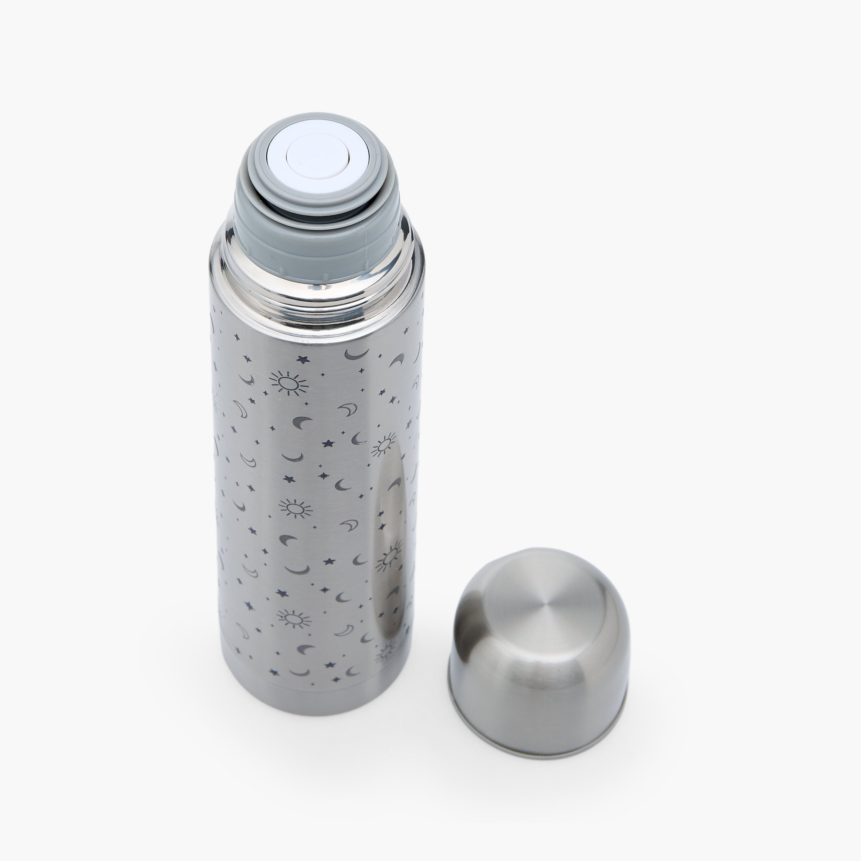 Juniors Celestial Print Stainless Steel Thermos Flask with Wide Mouth and Vacuum Insulation - 750 ml-baby-feeding-mealtimeessentials-image-4