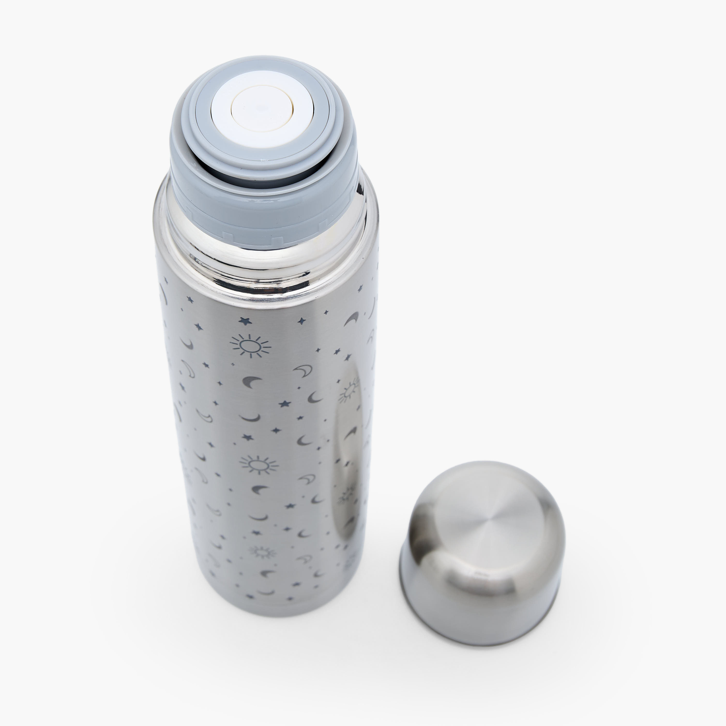 Juniors Celestial Print Stainless Steel Thermos Flask with Wide Mouth and Vacuum Insulation - 500 ml-baby-feeding-mealtimeessentials-image-4
