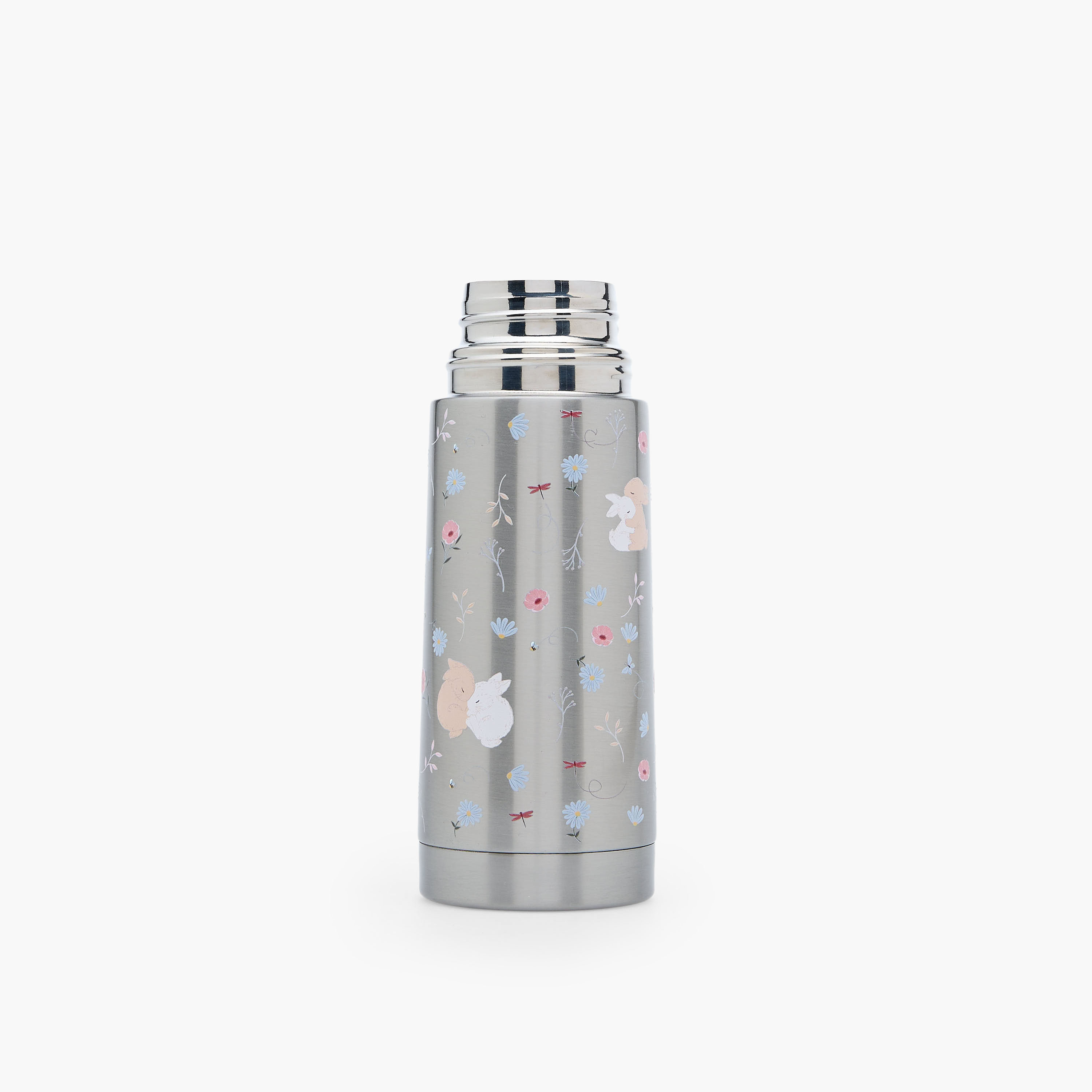 Juniors Bunny Print Stainless Steel Water Bottle with Wide Mouth and Vacuum Insulation - 350 ml-baby-feeding-mealtimeessentials-image-10