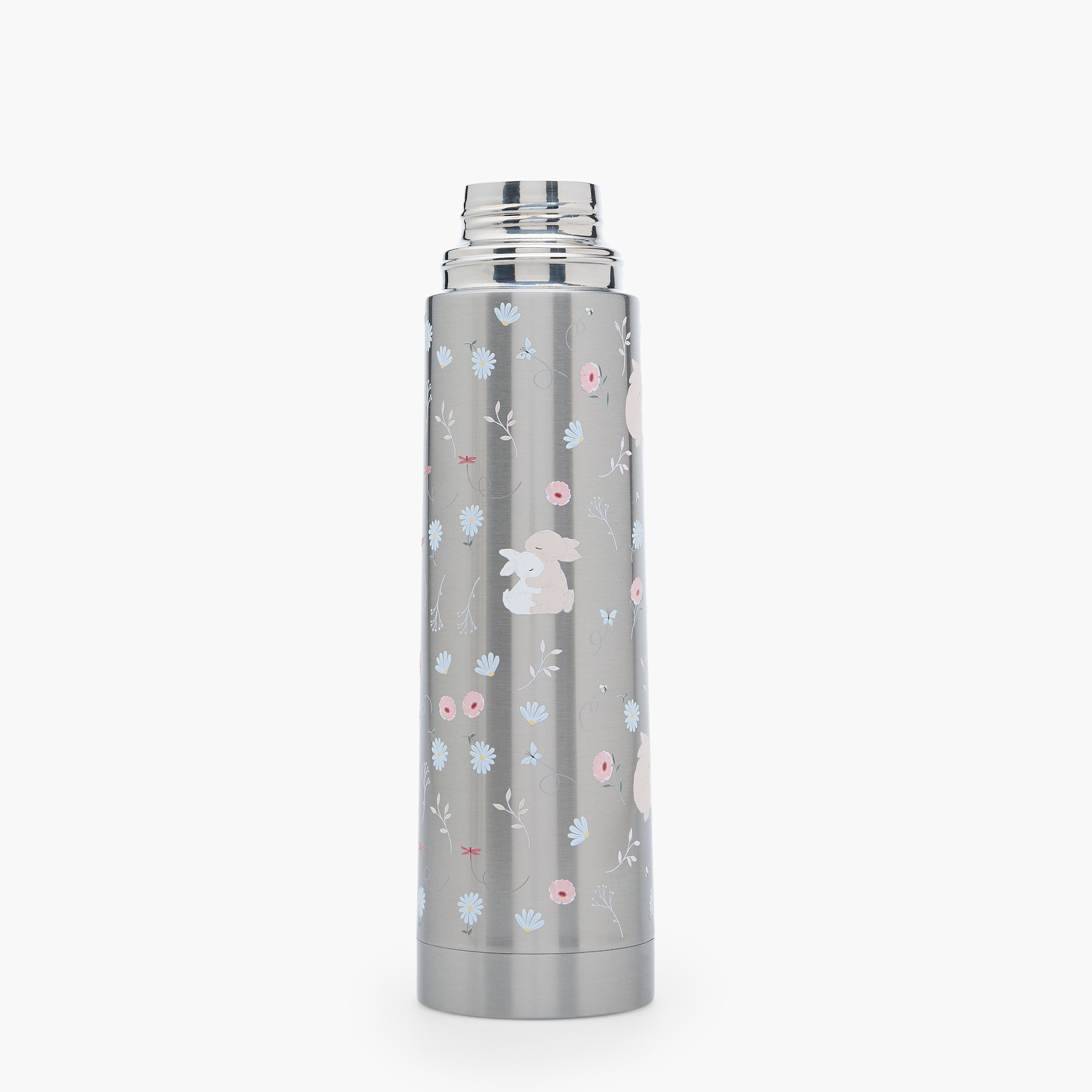 Juniors Bunny Print Stainless Steel Water Bottle with Wide Mouth and Vacuum Insulation - 750 ml-baby-feeding-mealtimeessentials-image-10