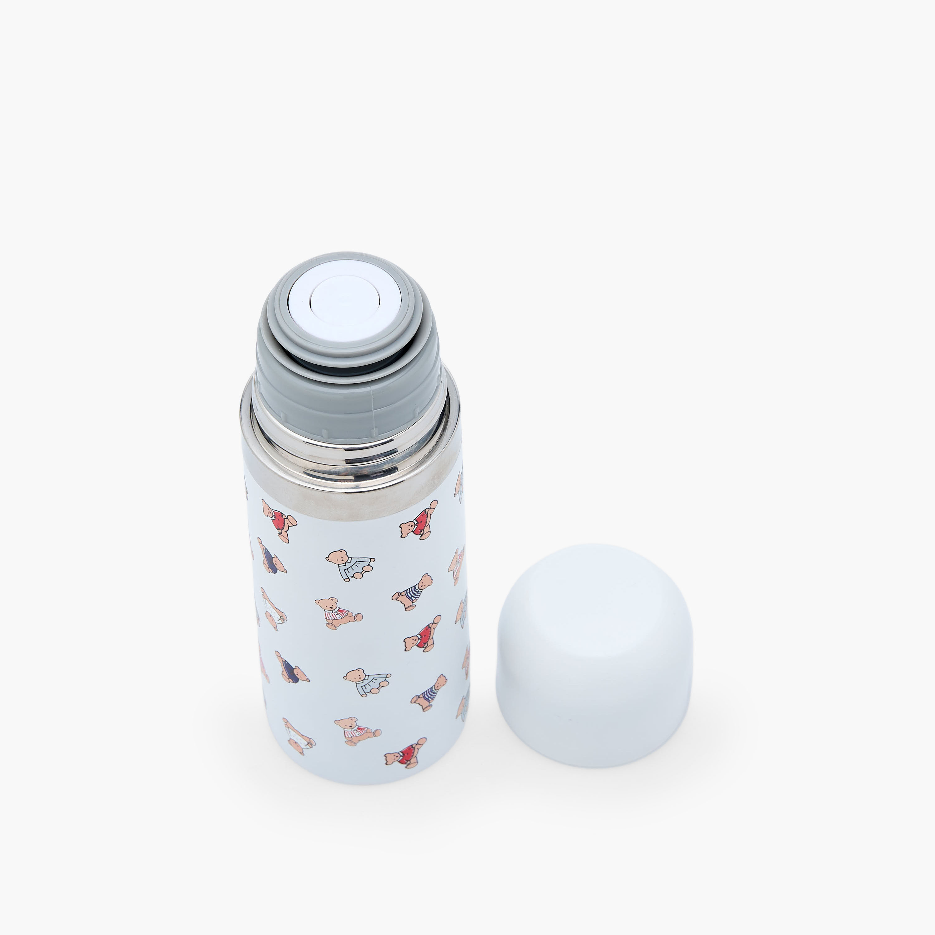 ترمس ستانلس ستيل بفوهة واسعة وعزل مفرغ وطبعات من جونيورز - 350 مل-baby-feeding-mealtimeessentials-image-5
