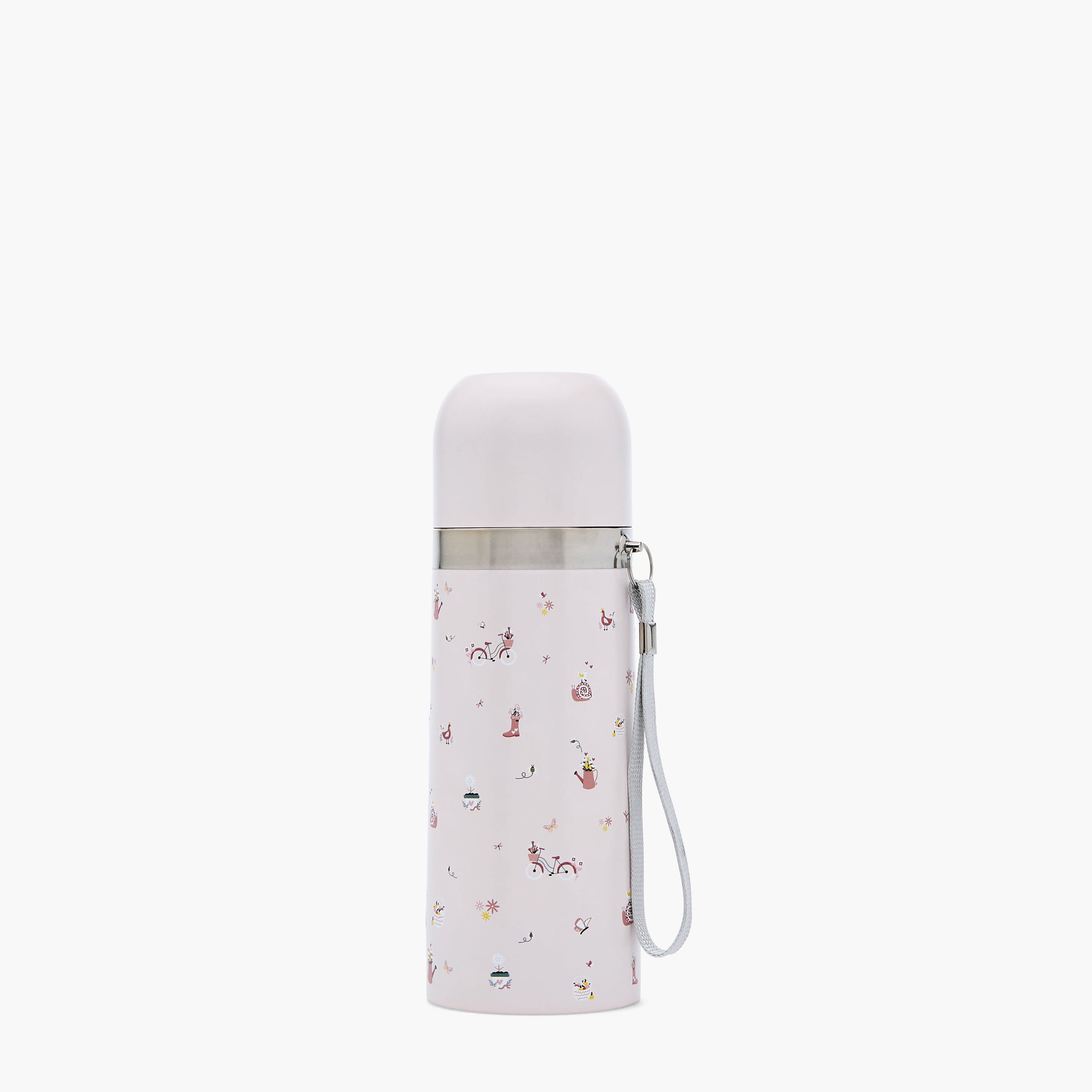 Juniors Cute Print Stainless Steel Thermos Flask with Wide Mouth and Vacuum Insulation - 350 ml-baby-feeding-mealtimeessentials-image-1