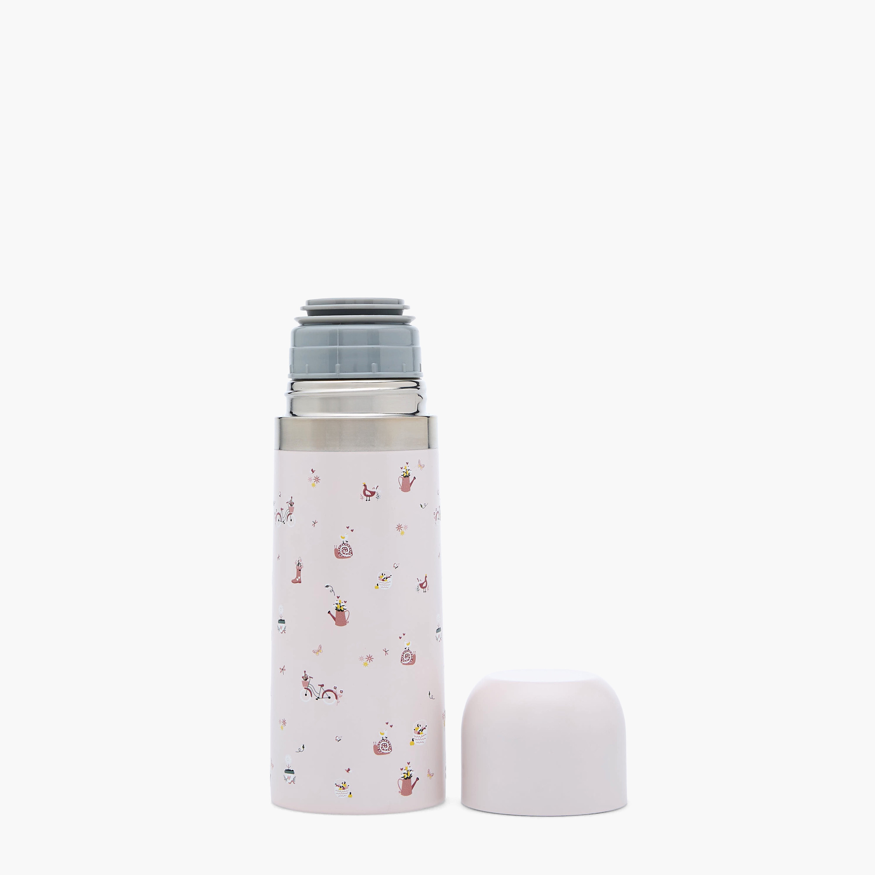 Juniors Cute Print Stainless Steel Thermos Flask with Wide Mouth and Vacuum Insulation - 350 ml-baby-feeding-mealtimeessentials-image-4