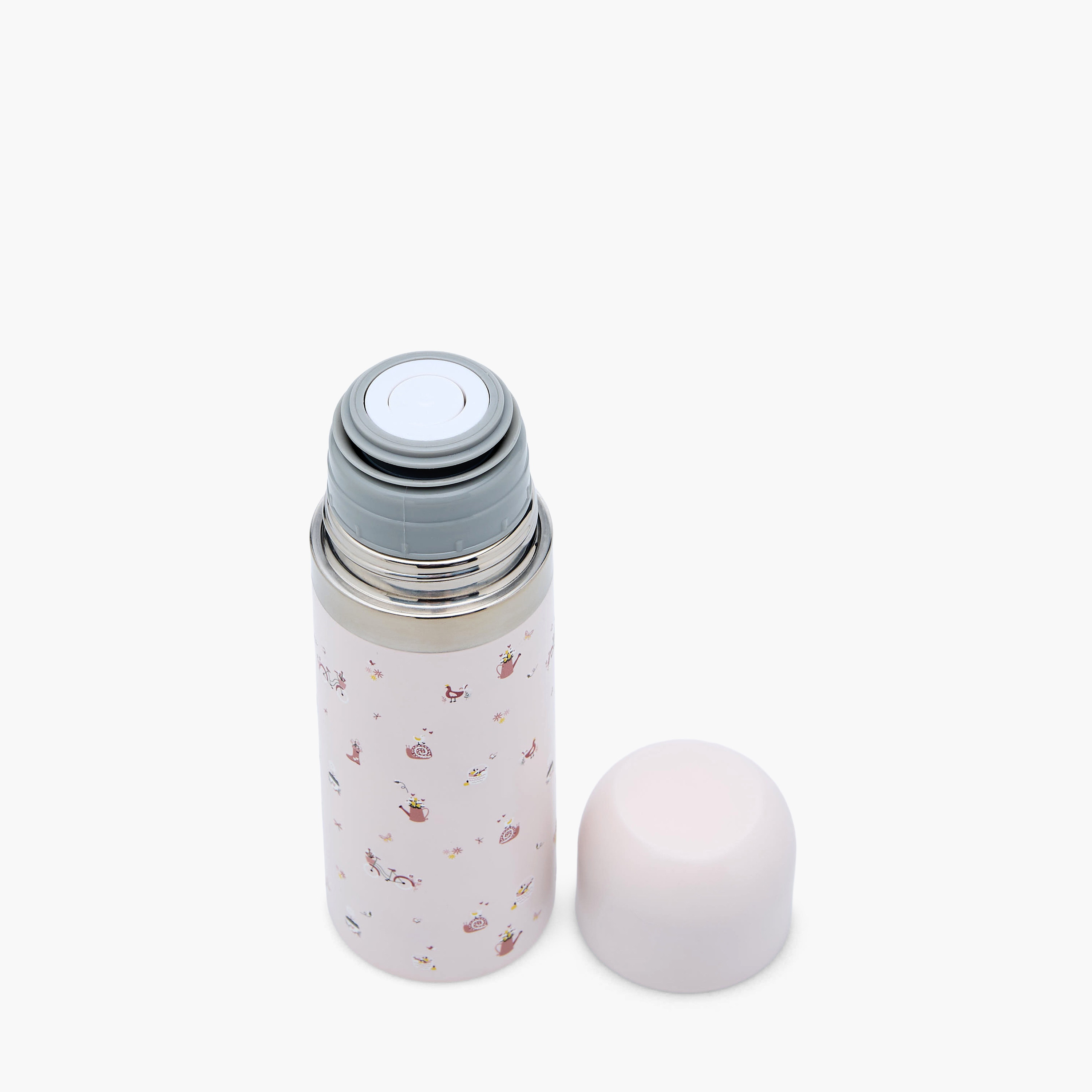 Juniors Cute Print Stainless Steel Thermos Flask with Wide Mouth and Vacuum Insulation - 350 ml-baby-feeding-mealtimeessentials-image-5