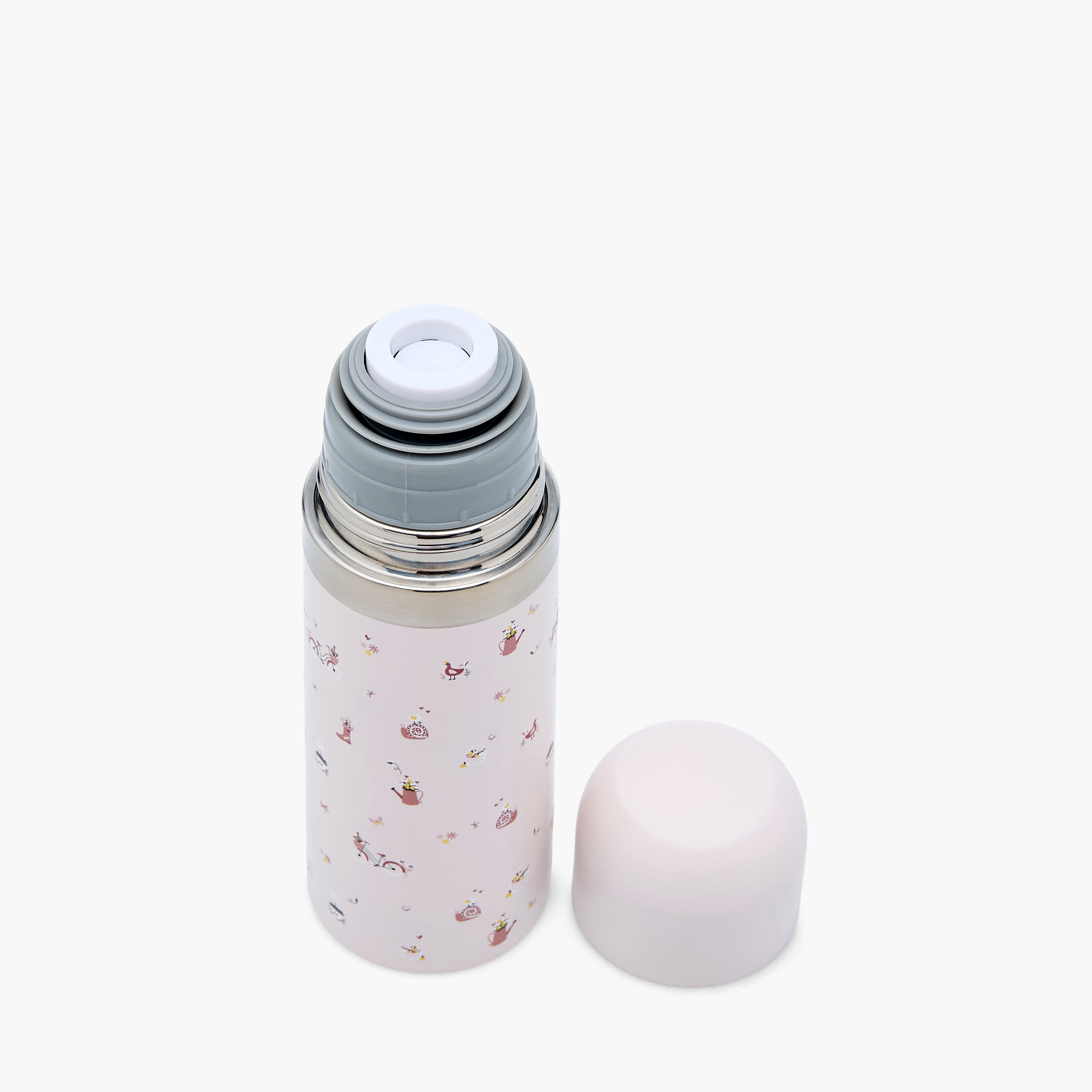 Juniors Cute Print Stainless Steel Thermos Flask with Wide Mouth and Vacuum Insulation - 350 ml-baby-feeding-mealtimeessentials-image-6