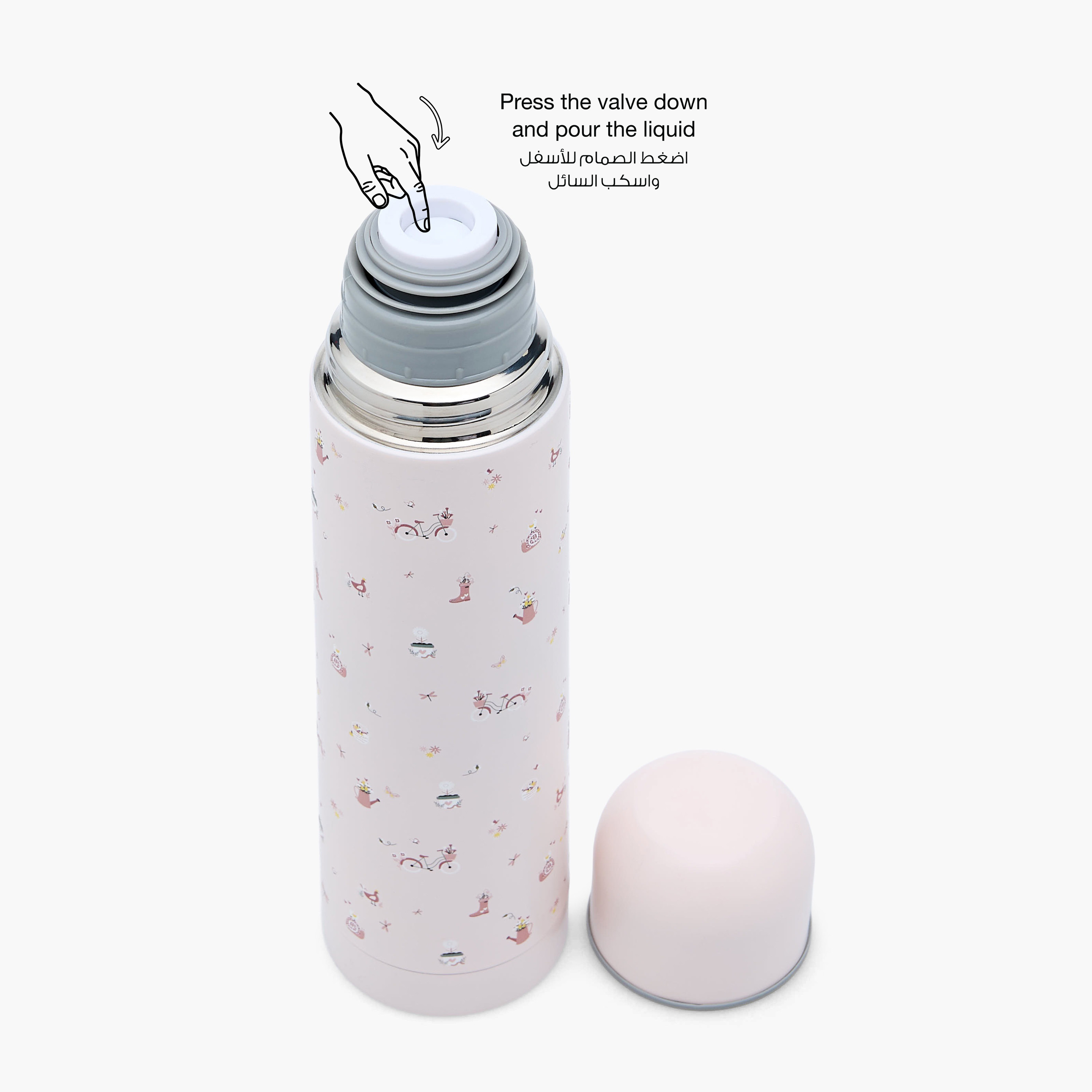 ترمس ستانلس ستيل بفوهة واسعة وعزل مفرغ وطبعات من جونيورز - 750 مل-baby-feeding-mealtimeessentials-image-6