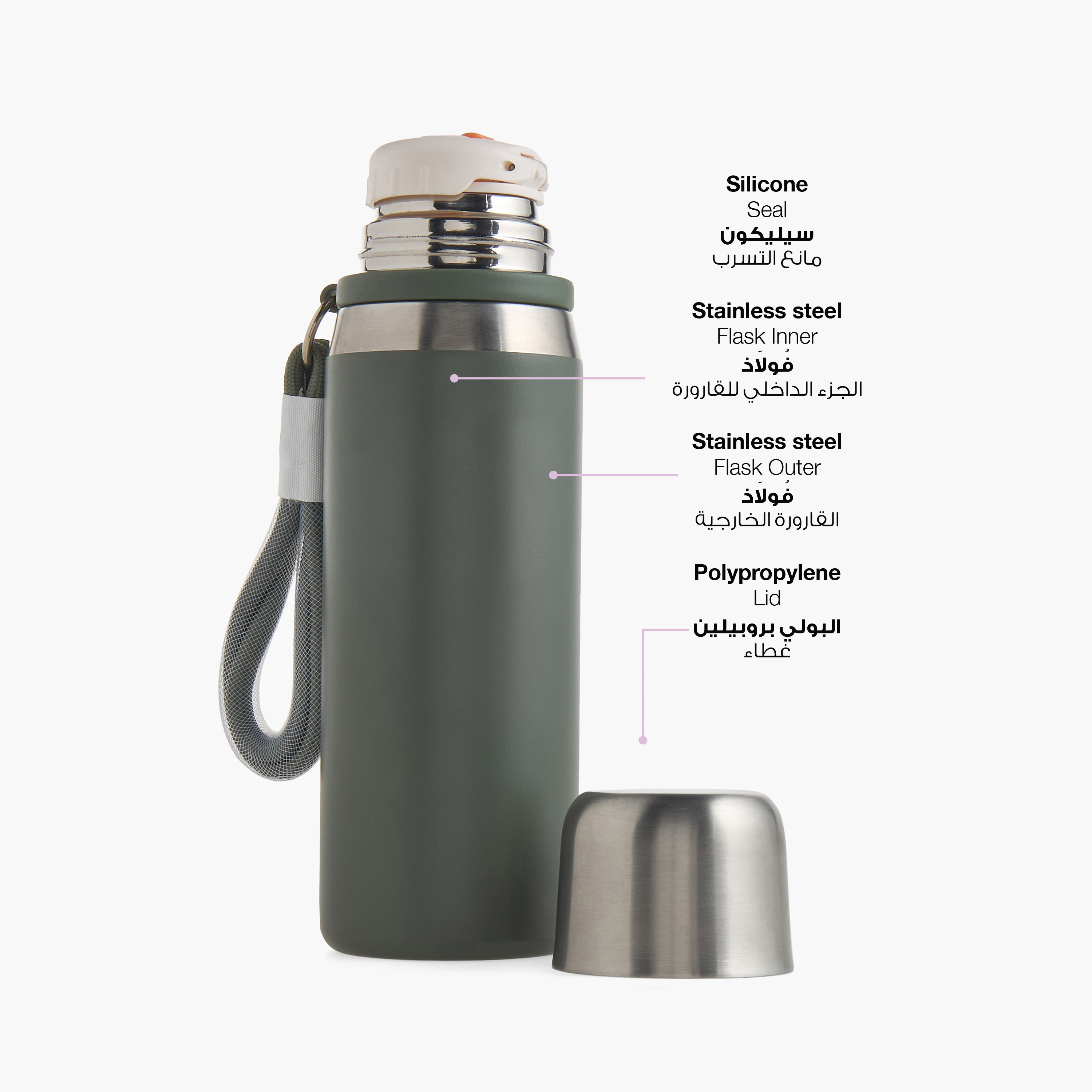Giggles Solid Stainless Steel Thermoflask with Flip Lid - 800 ml-baby-feeding-mealtimeessentials-image-4
