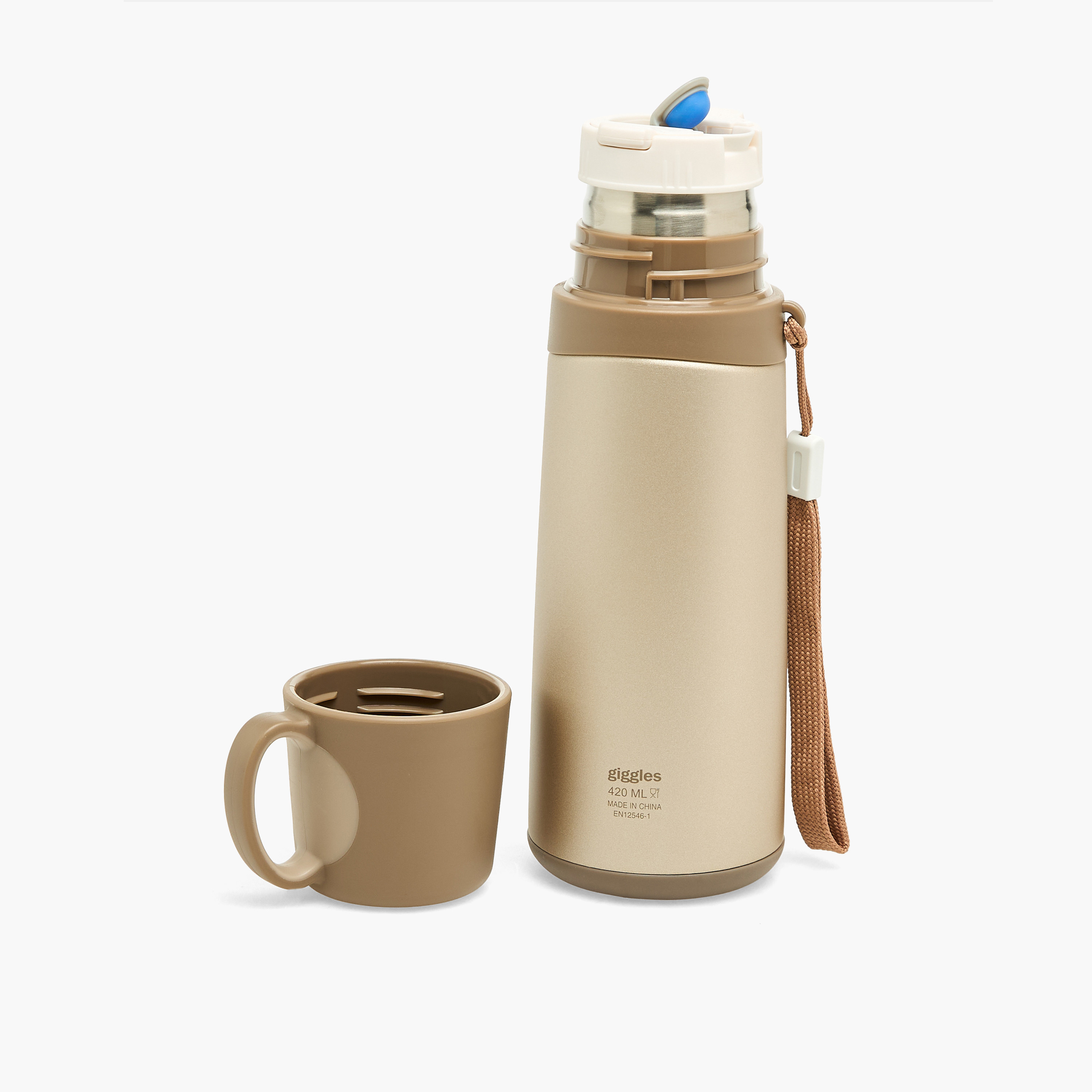 Giggles Thermo Flask with Strap Handle, 420 ml-baby-feeding-mealtimeessentials-image-2