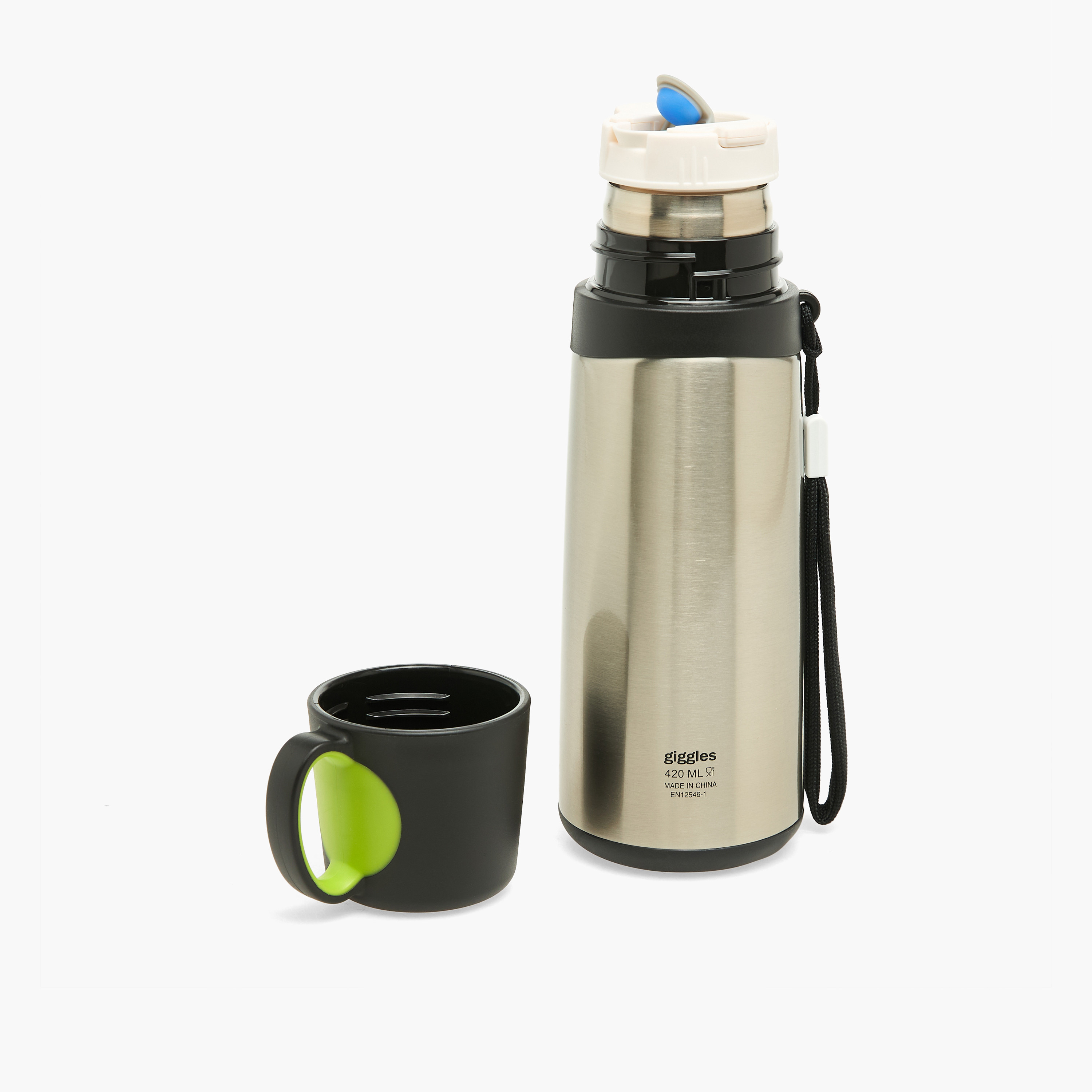 Giggles Thermo Flask with Strap Handle, 420 ml-baby-feeding-mealtimeessentials-image-2