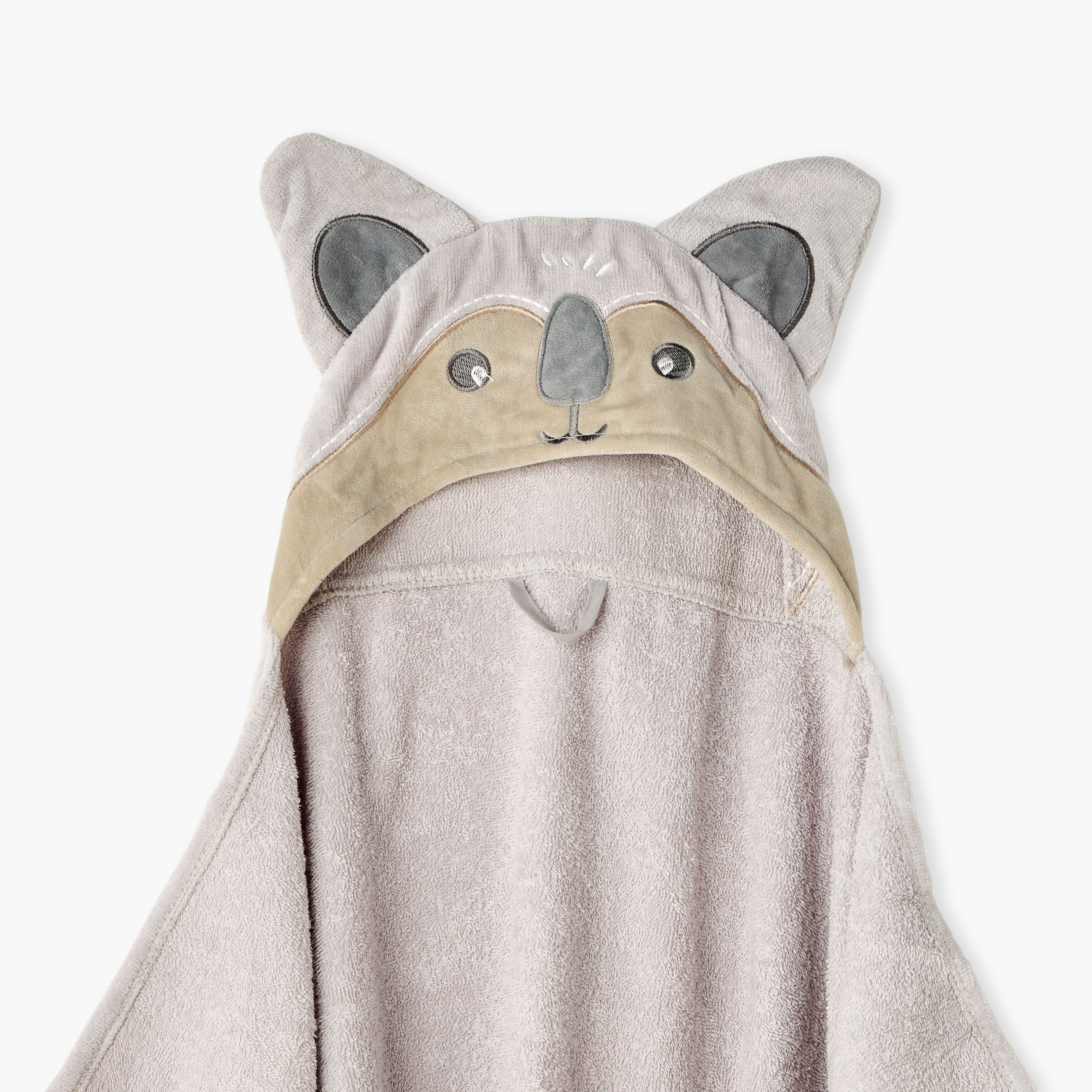 Juniors 90x58 Hooded Baby Towel with Koala Applique-baby-bathandcare-towels-image-2