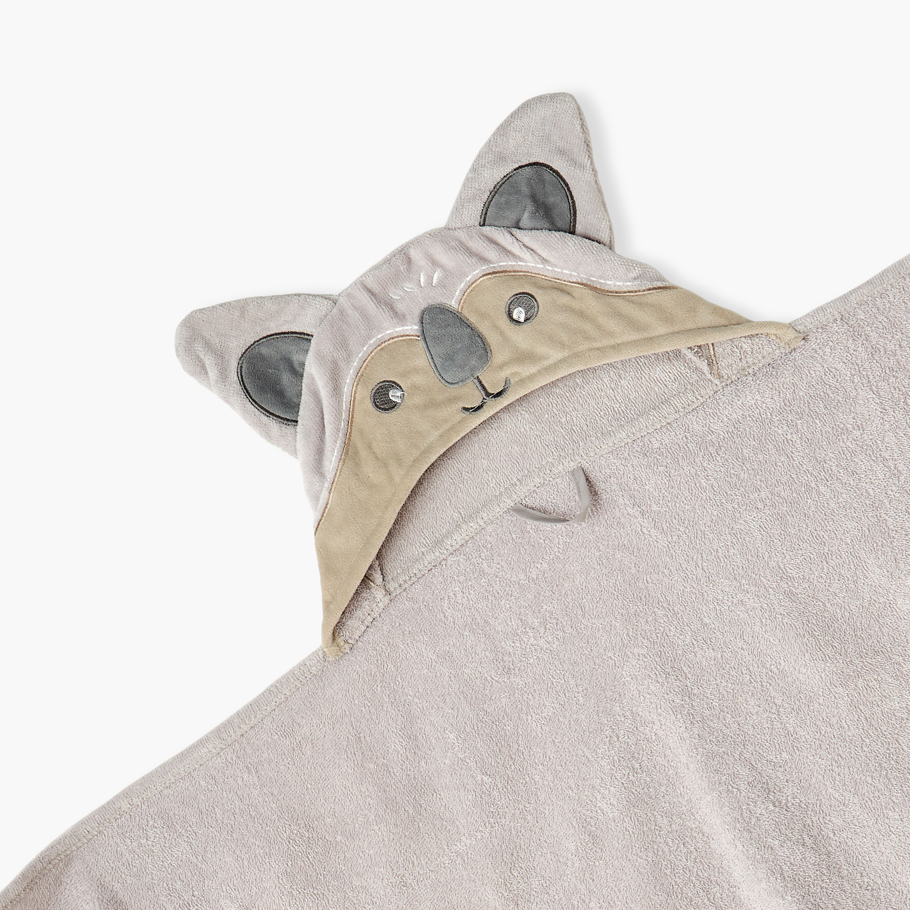 Juniors 90x58 Hooded Baby Towel with Koala Applique-baby-bathandcare-towels-image-4