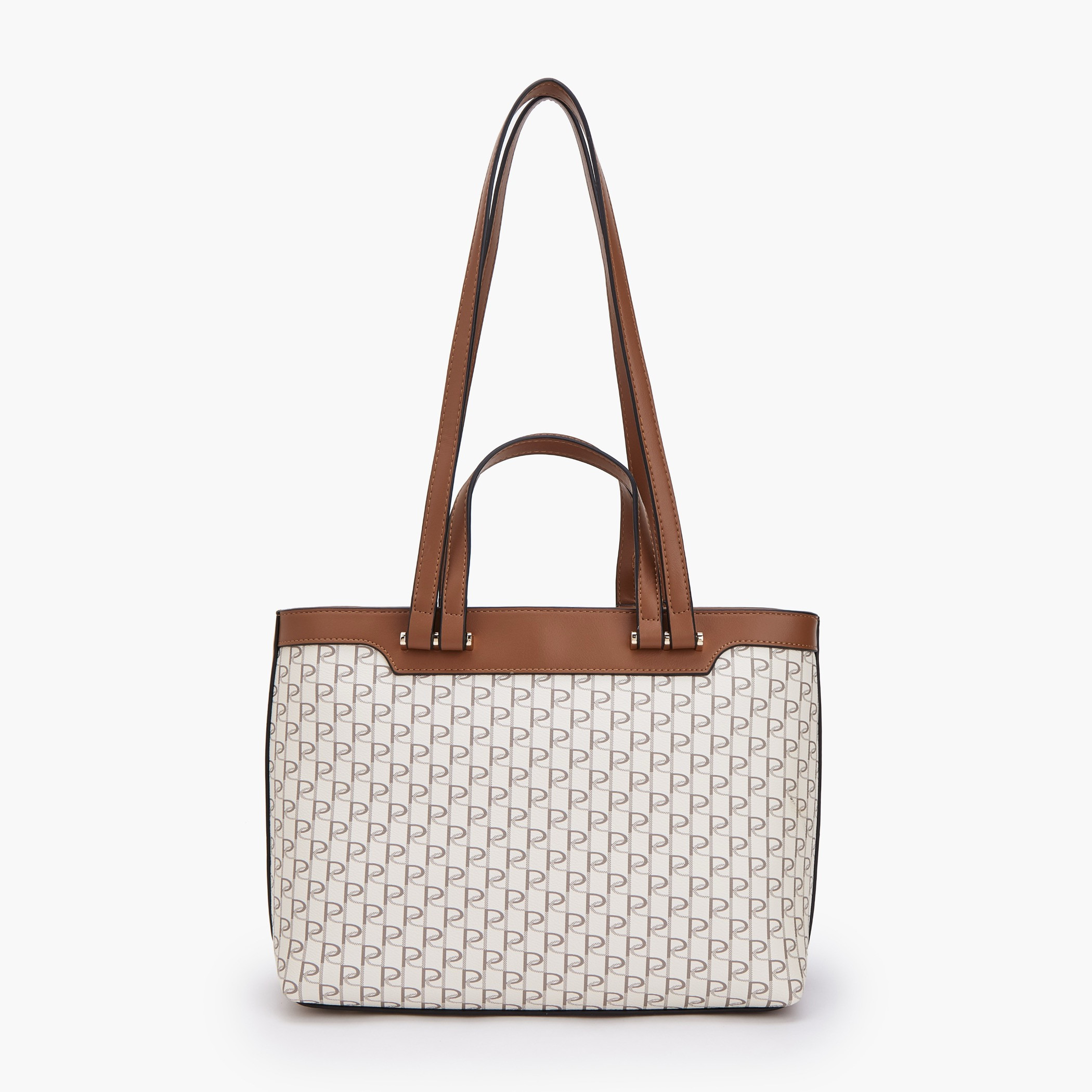 شنطة توتي بطبعات مونوجرام ومقبض مزدوج من بابريكا-women-bagsandwallets-handbags-image-4
