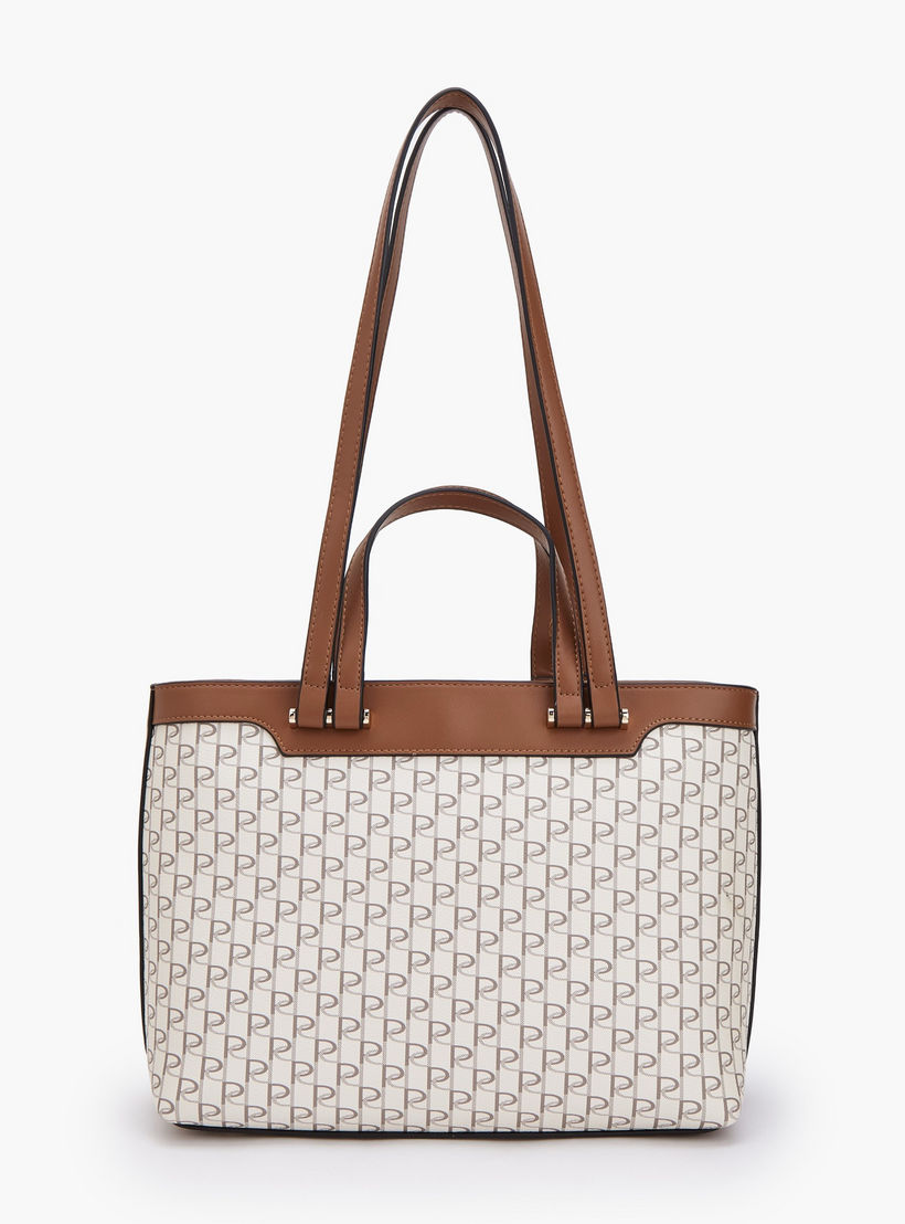 شنطة توتي بطبعات مونوجرام ومقبض مزدوج من بابريكا-women-bagsandwallets-handbags-image-4
