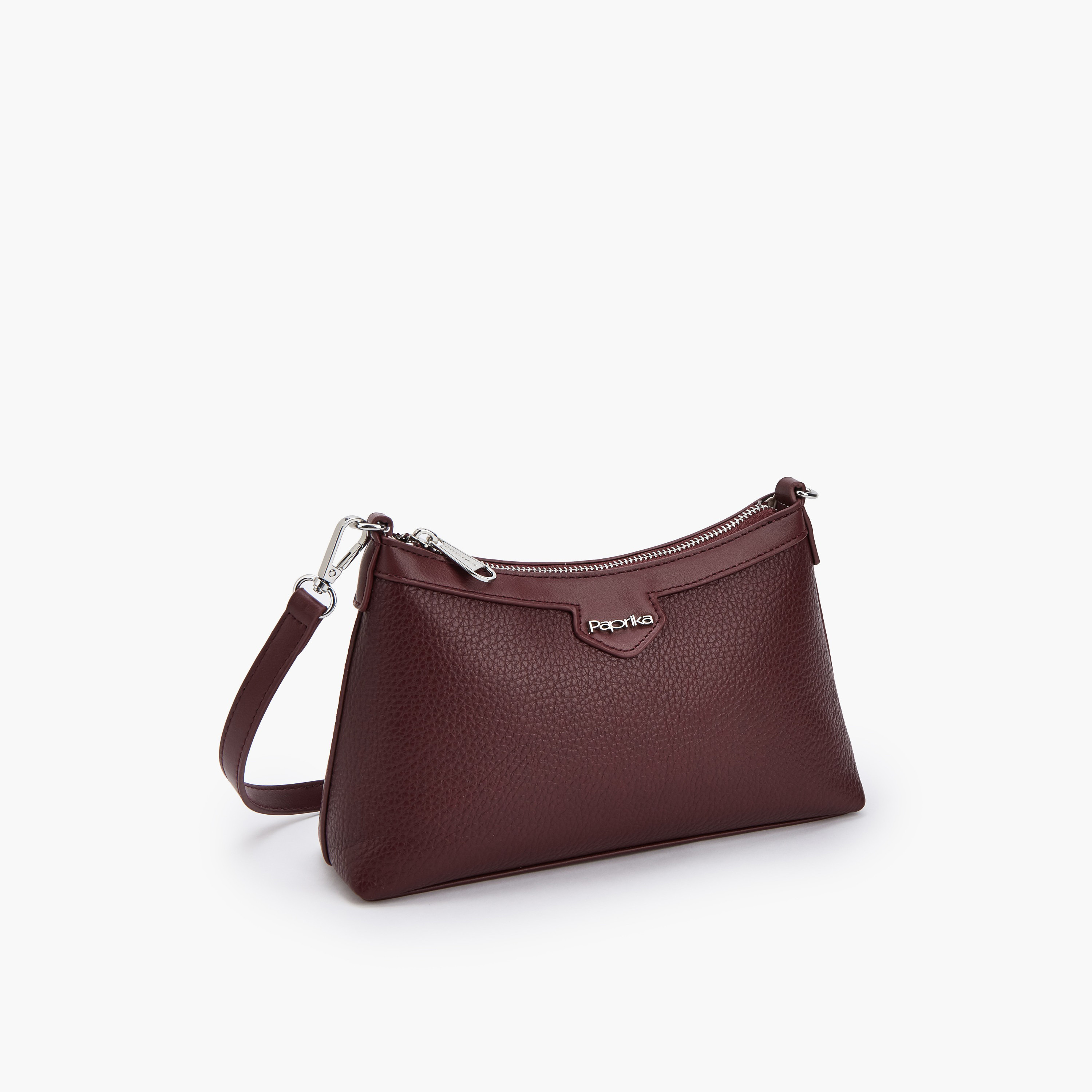 Paprika Textured Crossbody Bag with Detachable Strap-women-bagsandwallets-handbags-image-3