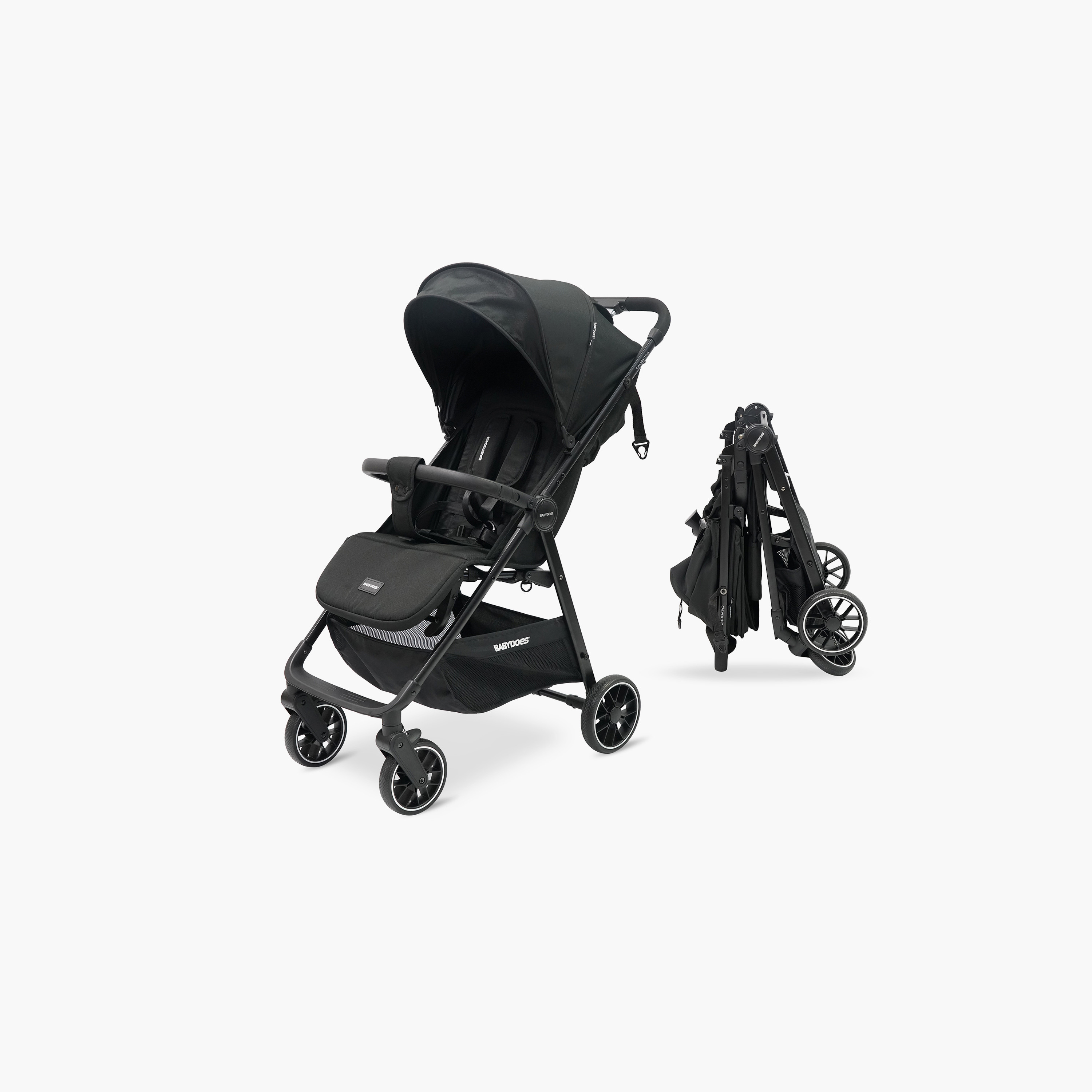 Babydoes Calverton - One-Hand Folding Baby Stroller, 5-Point Harness, Adjustable Backrest & Footrest-baby-gear-strollersandprams-strollers-image-1