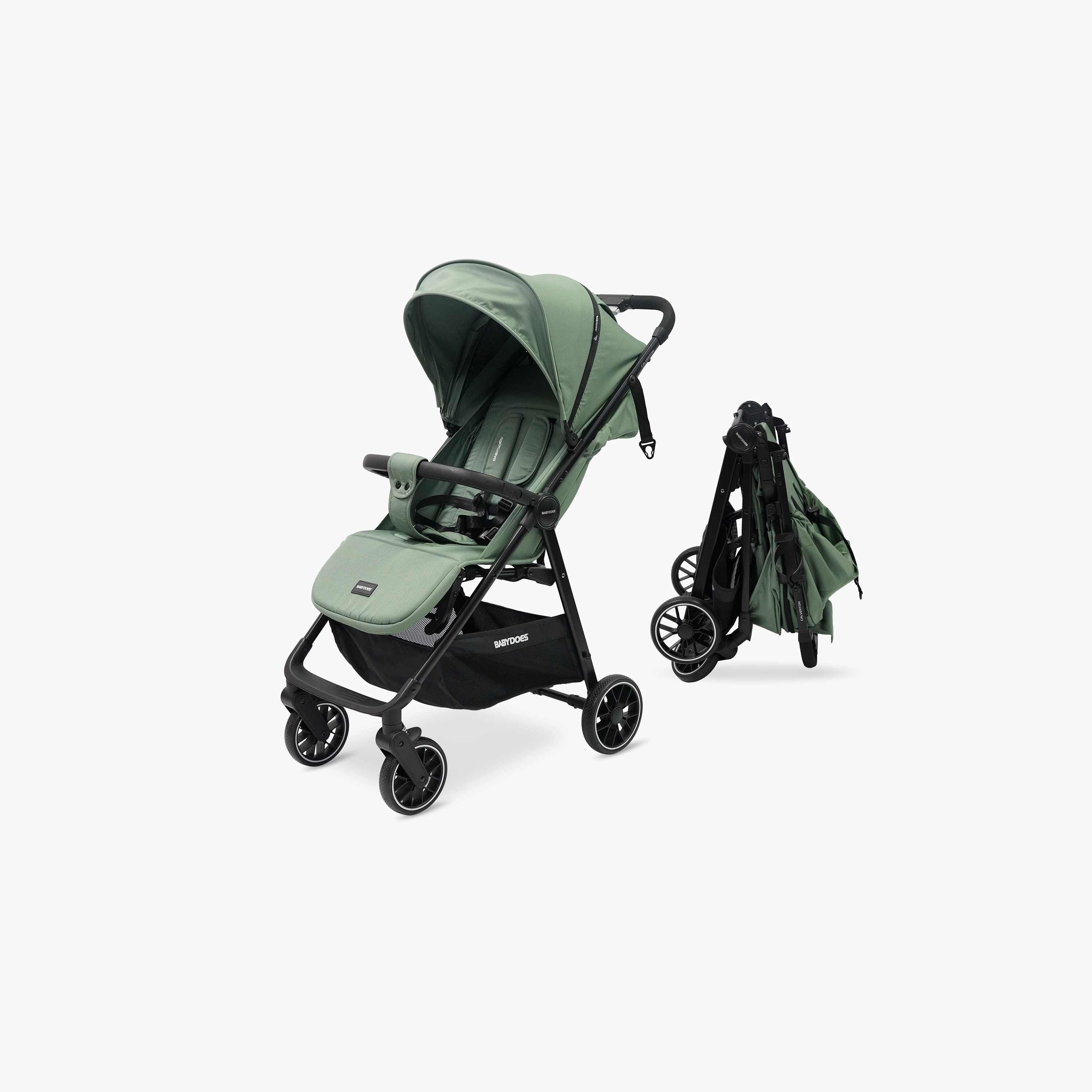 Babydoes Calverton - One-Hand Folding Baby Stroller, 5-Point Harness, Adjustable Backrest & Footrest-baby-gear-strollersandprams-strollers-image-1