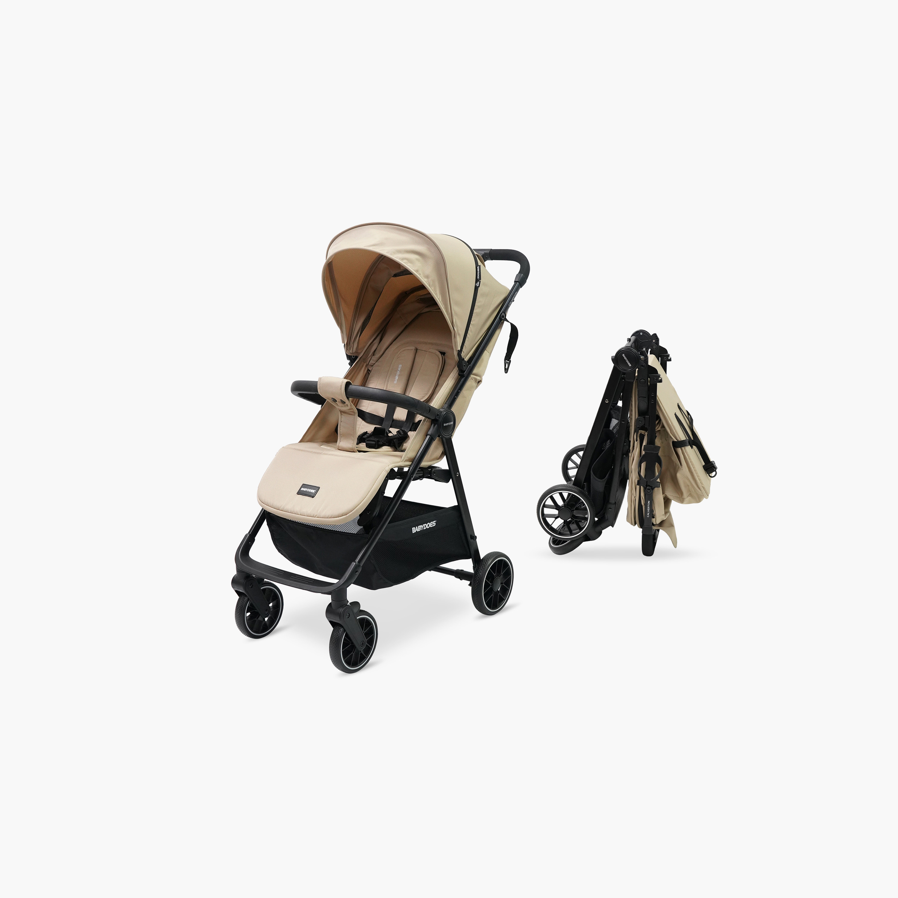 Babydoes Calverton - One-Hand Folding Baby Stroller, 5-Point Harness, Adjustable Backrest & Footrest-baby-gear-strollersandprams-strollers-image-13