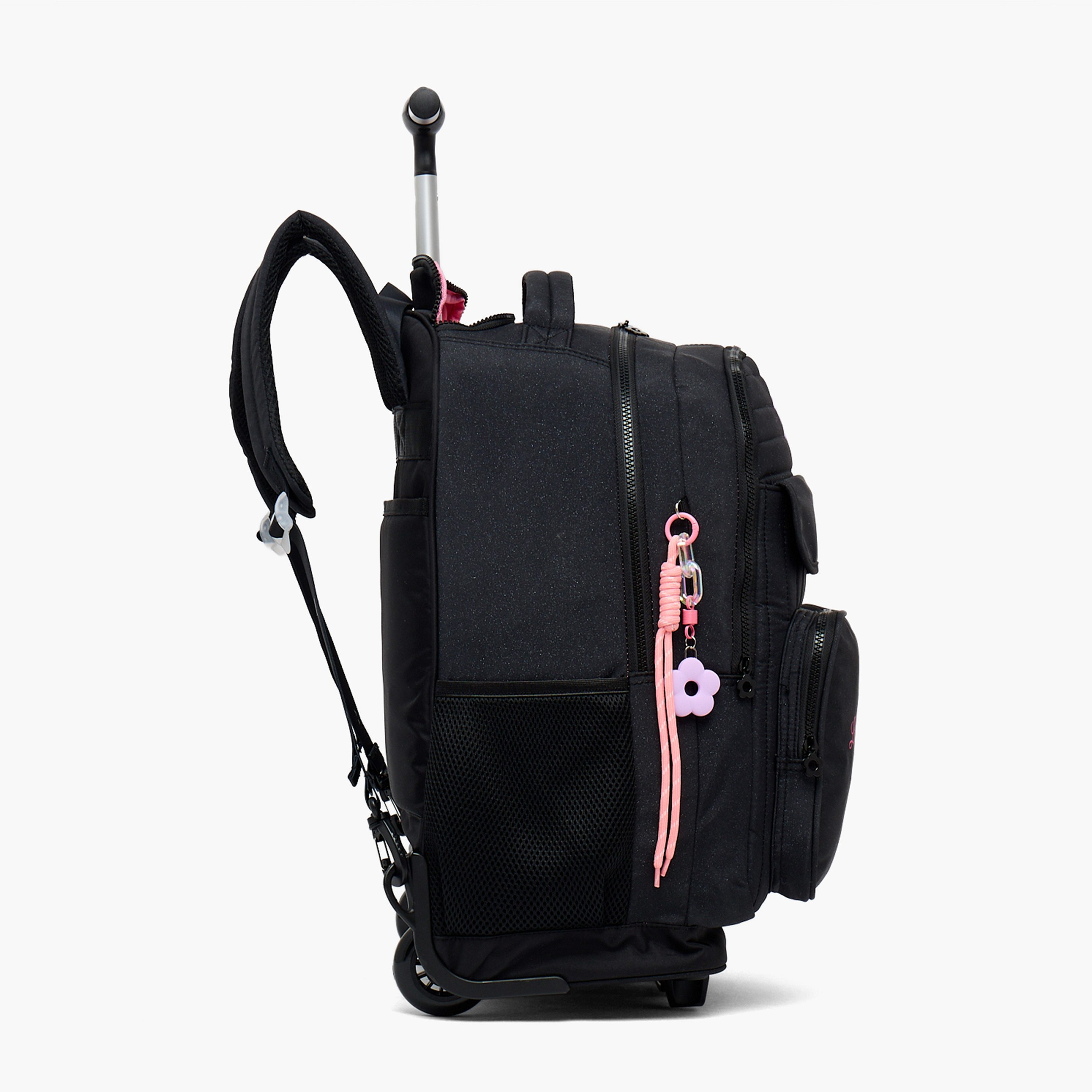 شنطة ترولي بطبعات ليتل ميسي للبنات من 13 سنة فأكثر مع جيب أمامي من ليتل ميسي-school-bagsandbackpacks-trolleybags-image-8