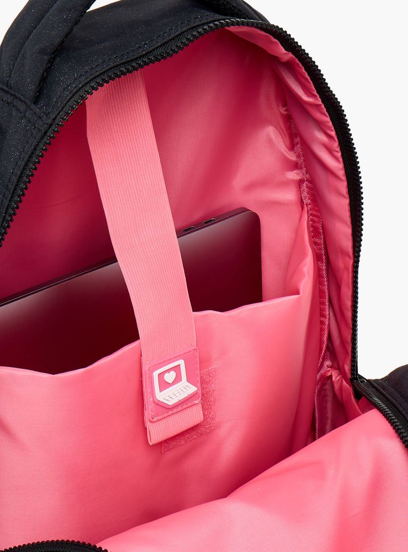 شنطة ظهر بطبعات زهور للبنات من 13 سنة فأكثر مع جيب مبطن للابتوب من ليتل ميسي-school-bagsandbackpacks-backpacks-image-5