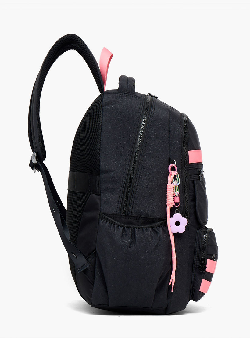 شنطة ظهر بطبعات زهور للبنات من 13 سنة فأكثر مع جيب مبطن للابتوب من ليتل ميسي-school-bagsandbackpacks-backpacks-image-7