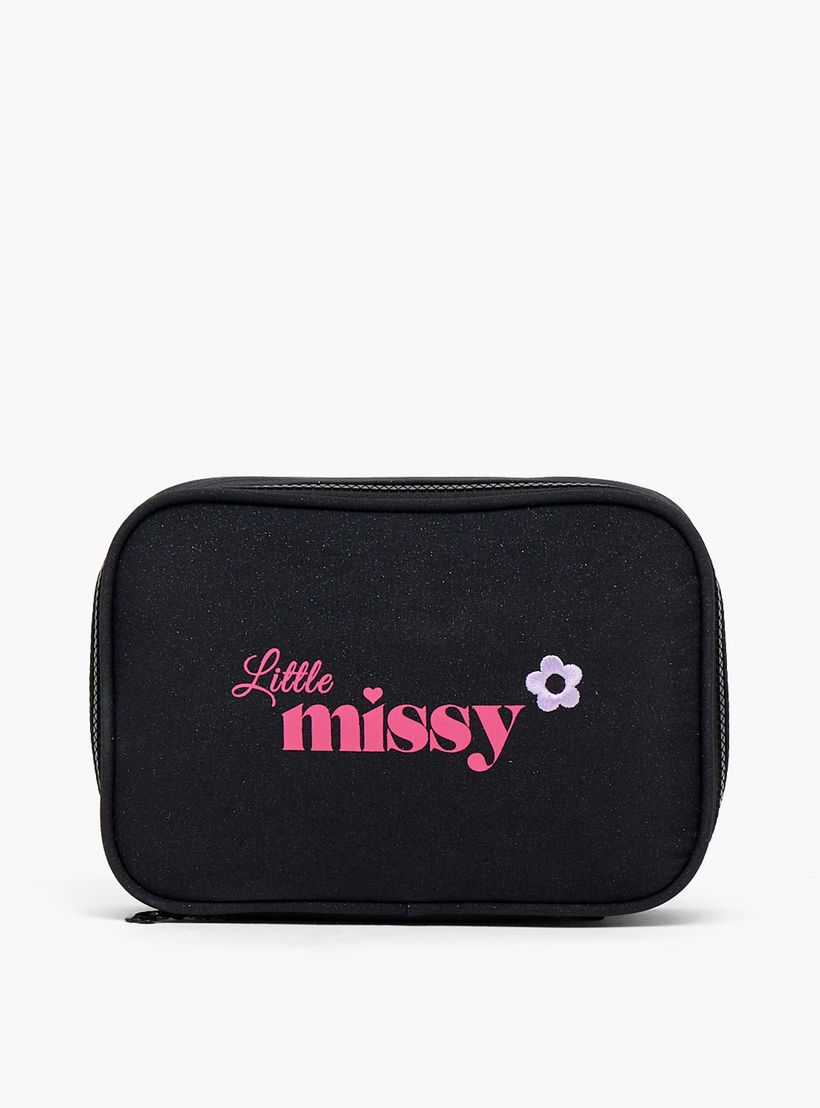 مقلمة بسحاب إغلاق وطبعات من ليتل ميسي-school-stationery-pencilcases-image-1