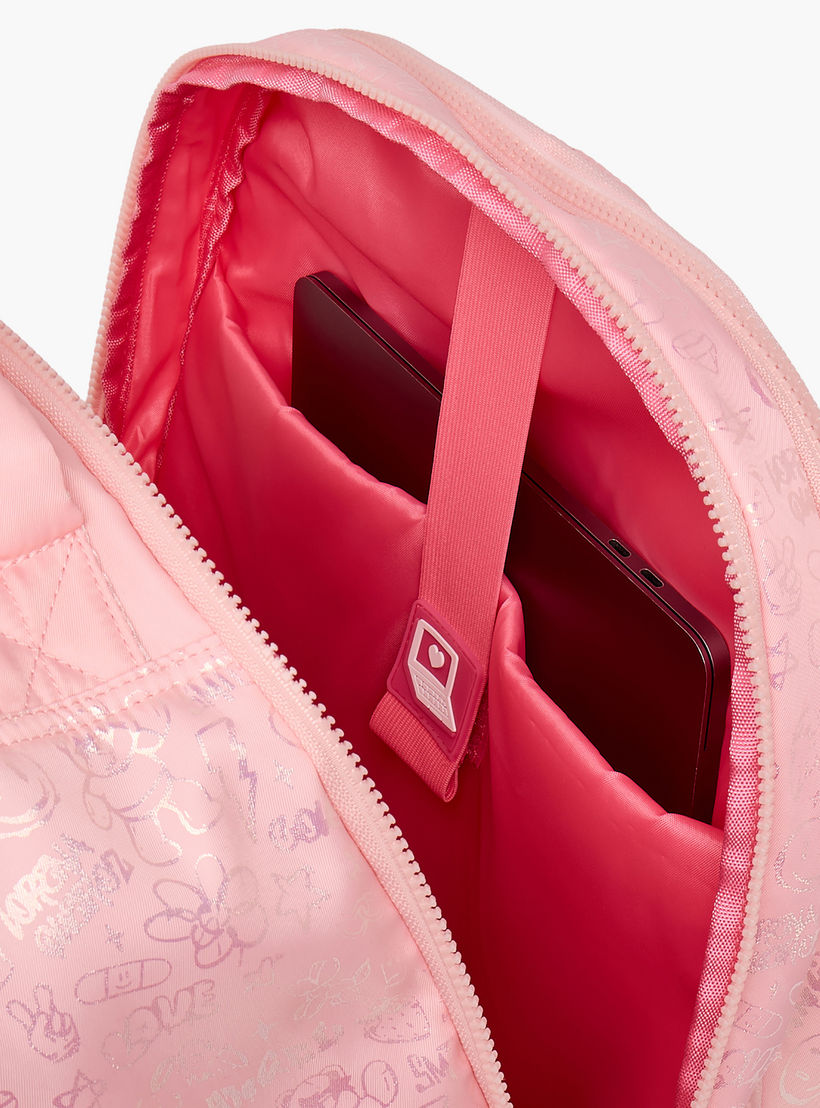 شنطة ترولي مبطنة للبنات من 13 سنة فأكثر بعجلات متينة من ليتل ميسي-school-bagsandbackpacks-trolleybags-image-7