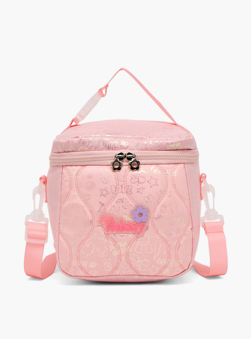 شنطة غداء مبطنة بحزام قابل للفصل للفتيات 13 سنة فأكثر من ليتل ميسي-school-lunchessentials-lunchbags-image-1