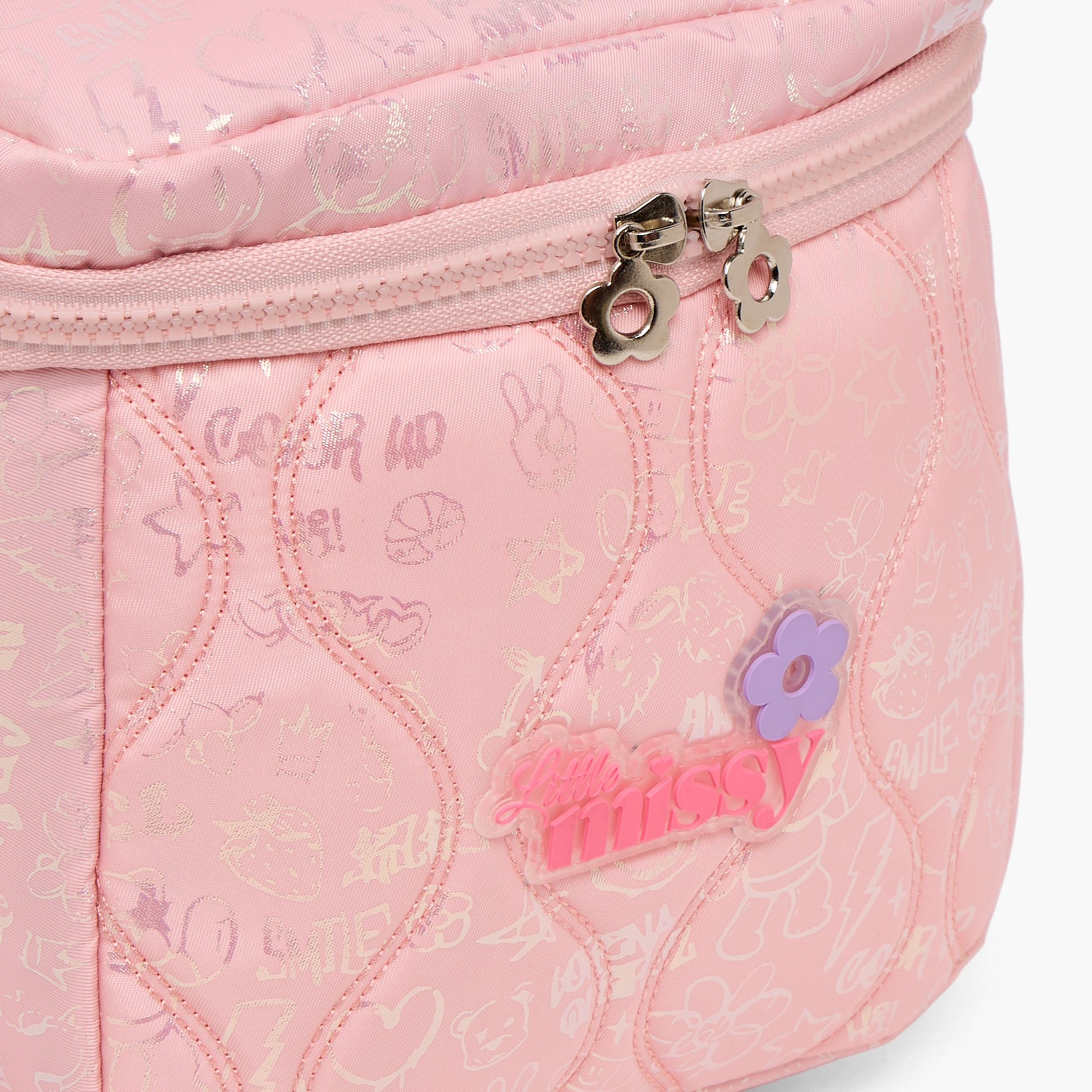شنطة غداء مبطنة بحزام قابل للفصل للفتيات 13 سنة فأكثر من ليتل ميسي-school-lunchessentials-lunchbags-image-4