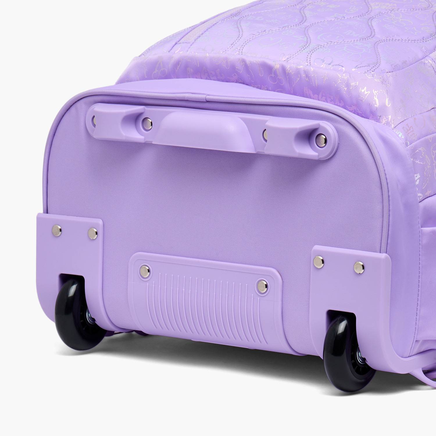 شنطة ترولي مبطنة للبنات من 13 سنة فأكثر بعجلات متينة من ليتل ميسي-school-bagsandbackpacks-trolleybags-image-12